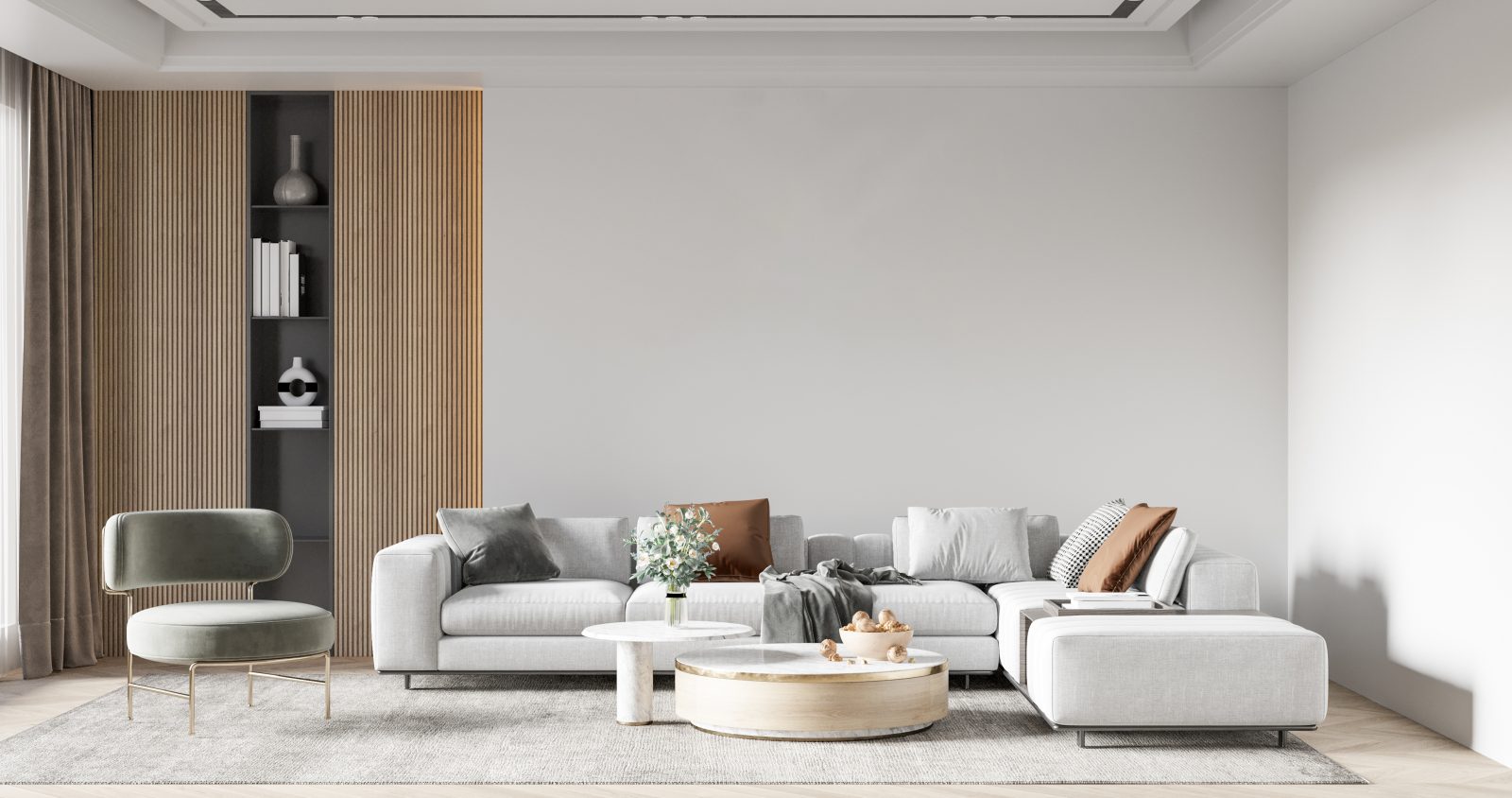 Riflaj decorativ 3D Olmo, Oak Gold II, 270x12.2cm, Lamelio 7