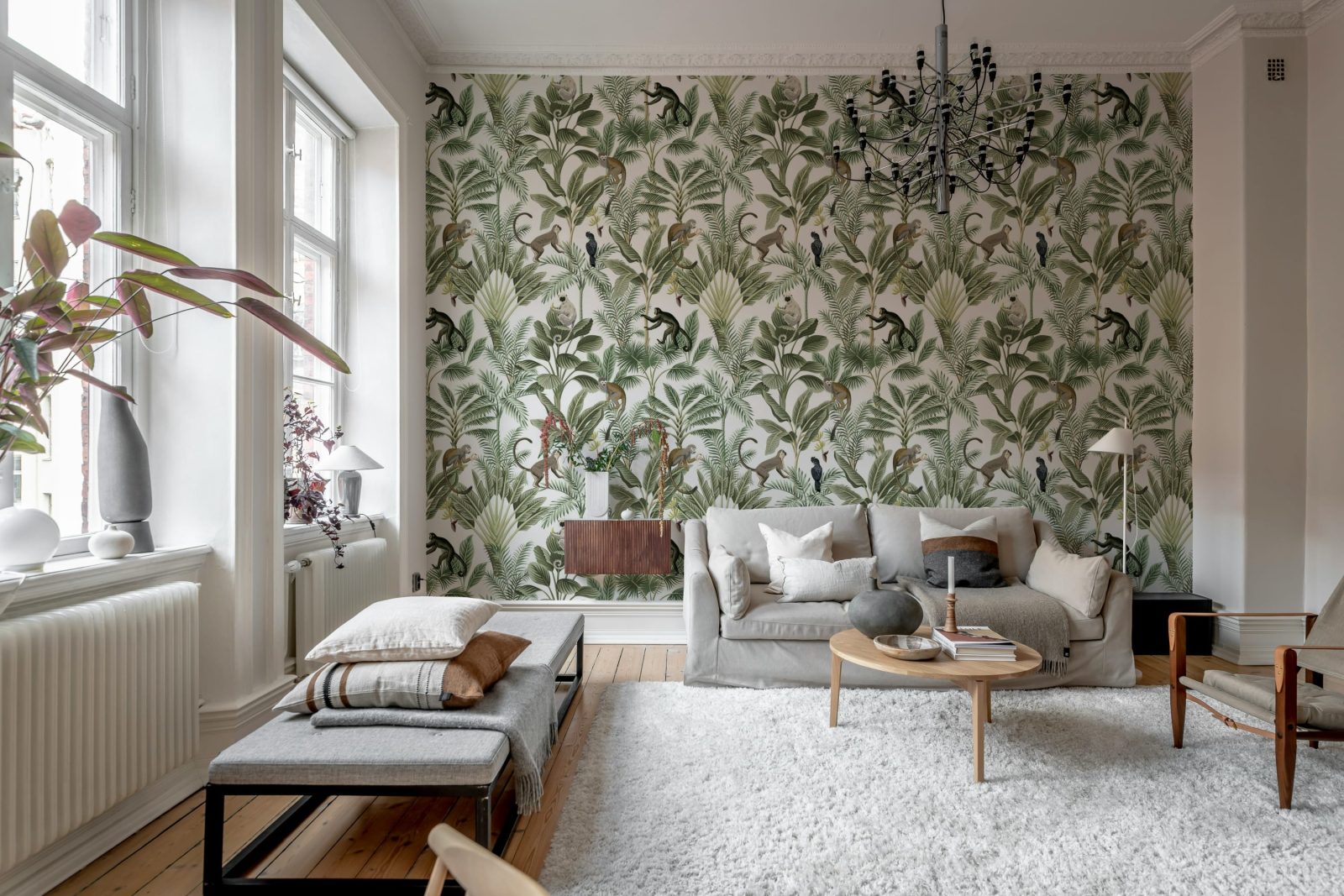 Tropical Monkeys, Green, Rebel Walls 2