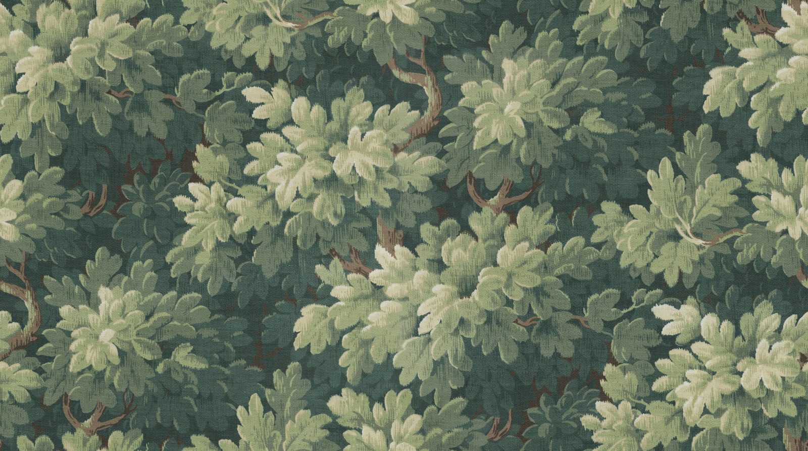 Vintage Foliage, Green, Rebel Walls