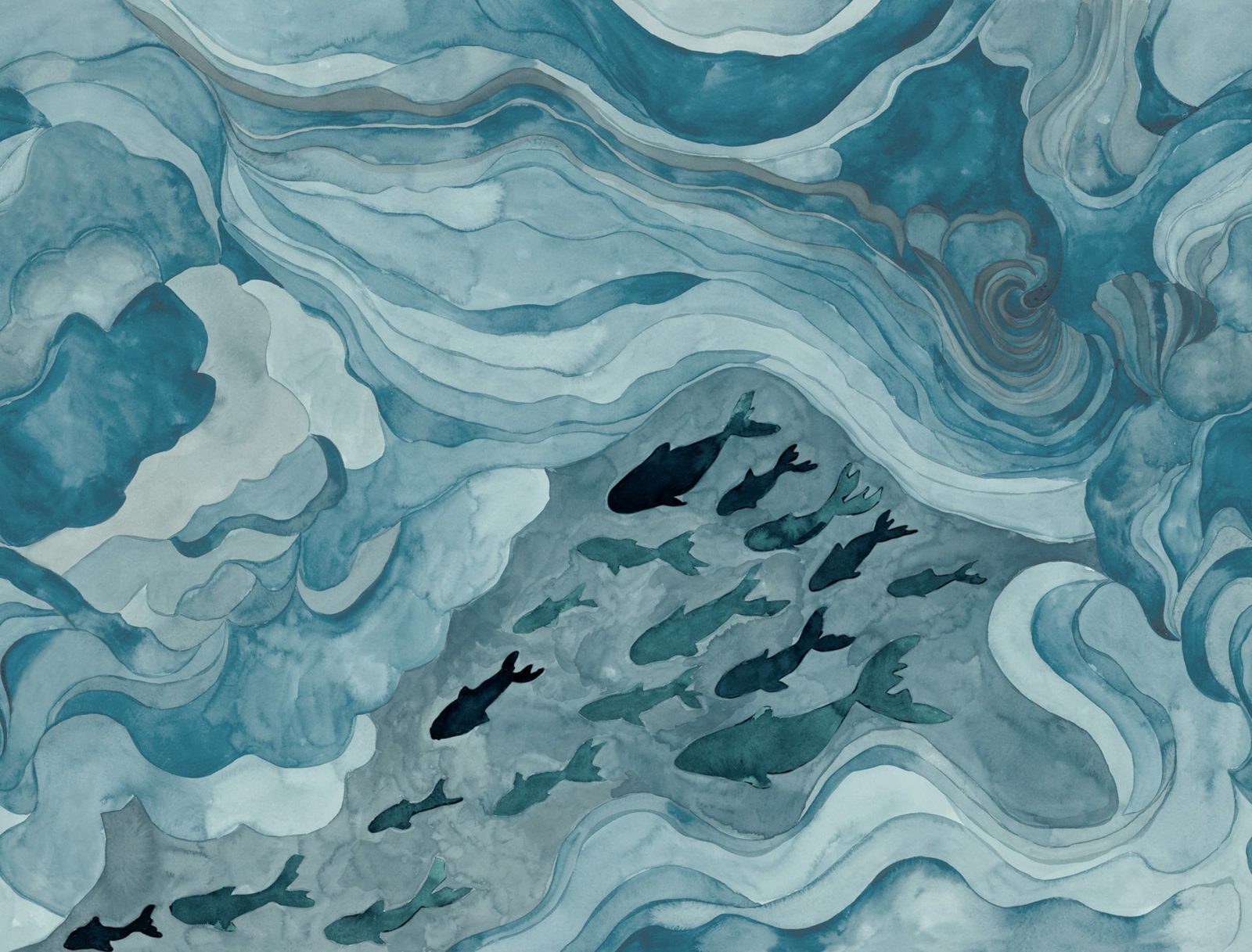 Silent Stream, Blue, Rebel Walls