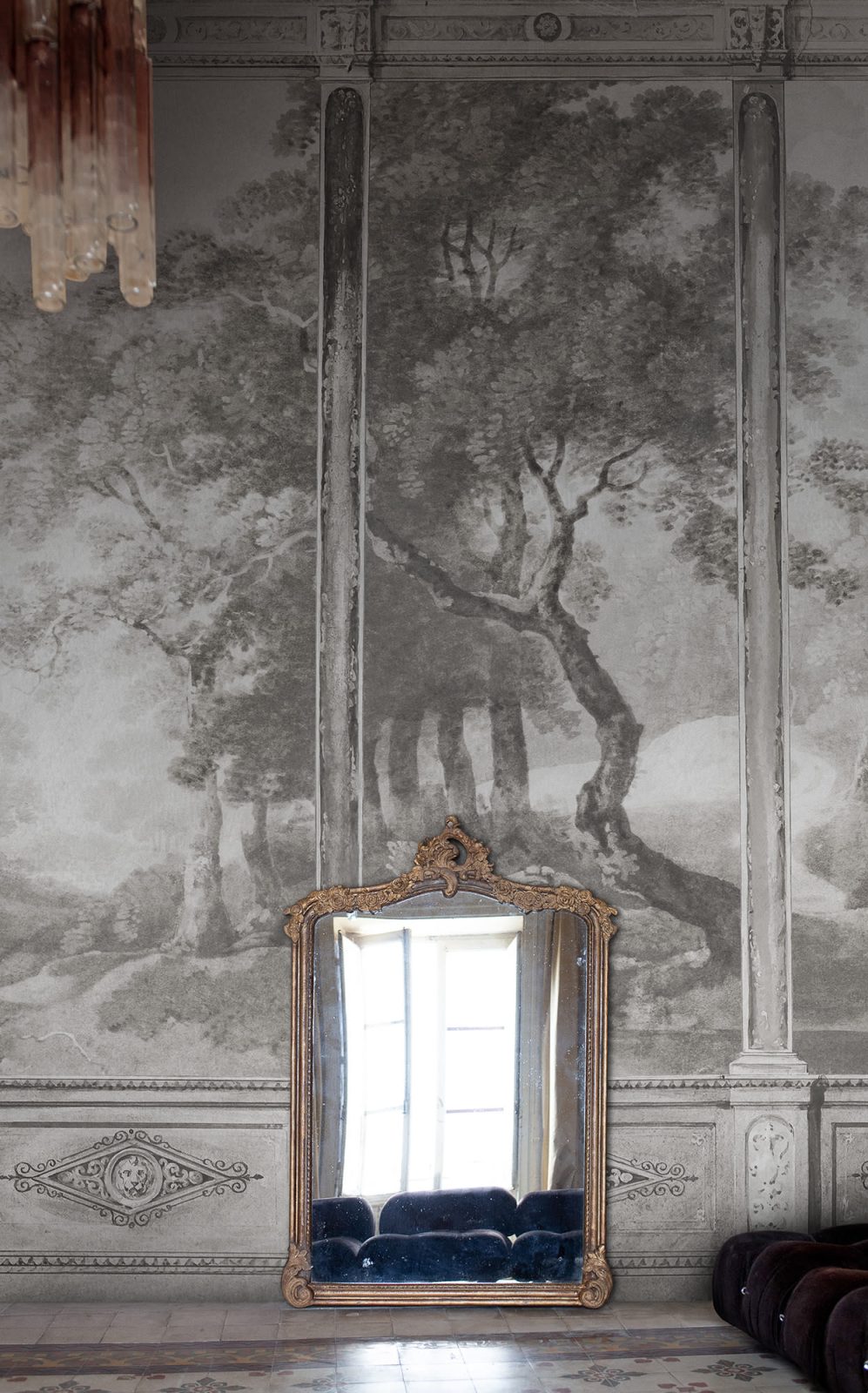 Woodland Panels, Gray, Rebel Walls 3
