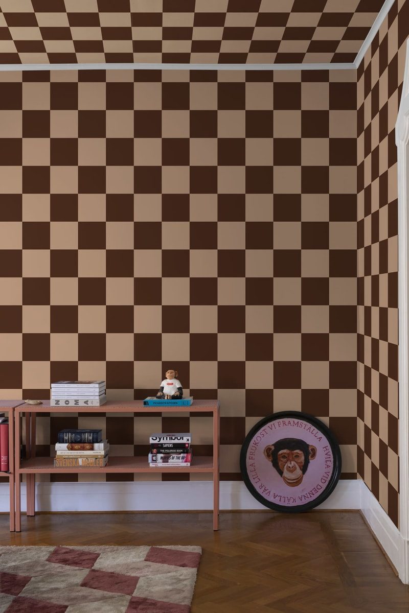 Happy Squares, Apricot, Rebel Walls 3
