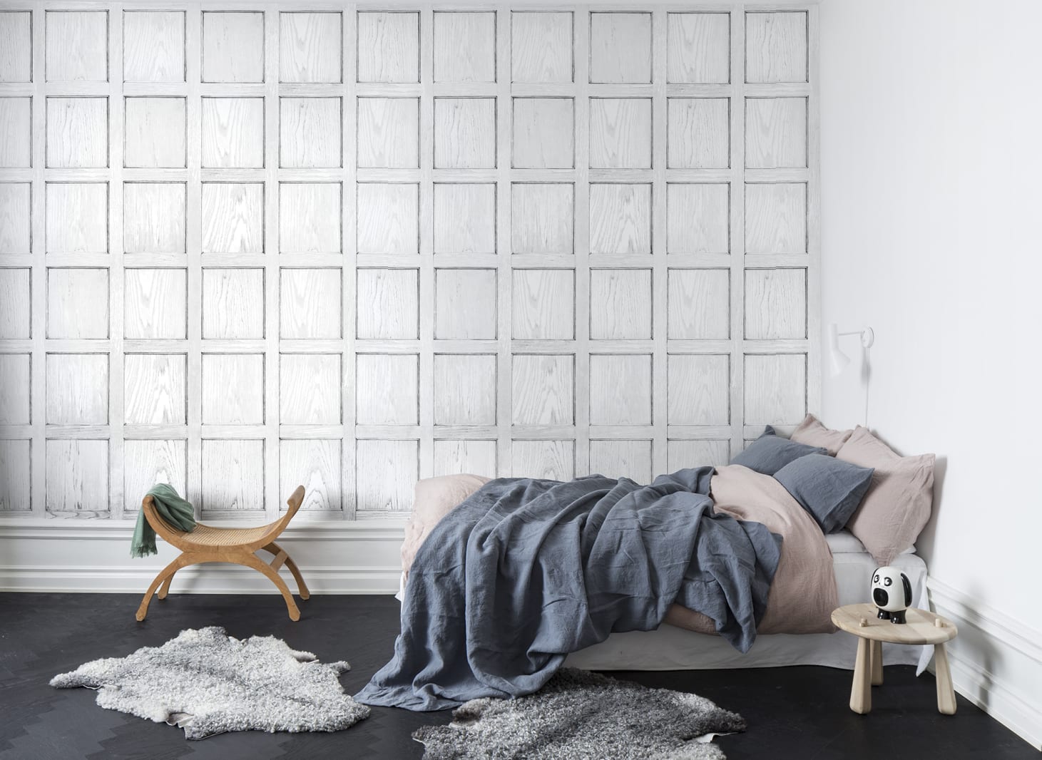 3D Panel, White, Rebel Walls 2