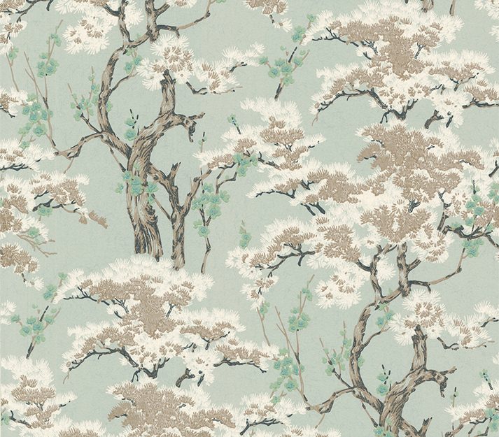 Harewood, Seafoam Green Luxury Chinoiserie, 1838 Wallcoverings, 5.3mp / rola