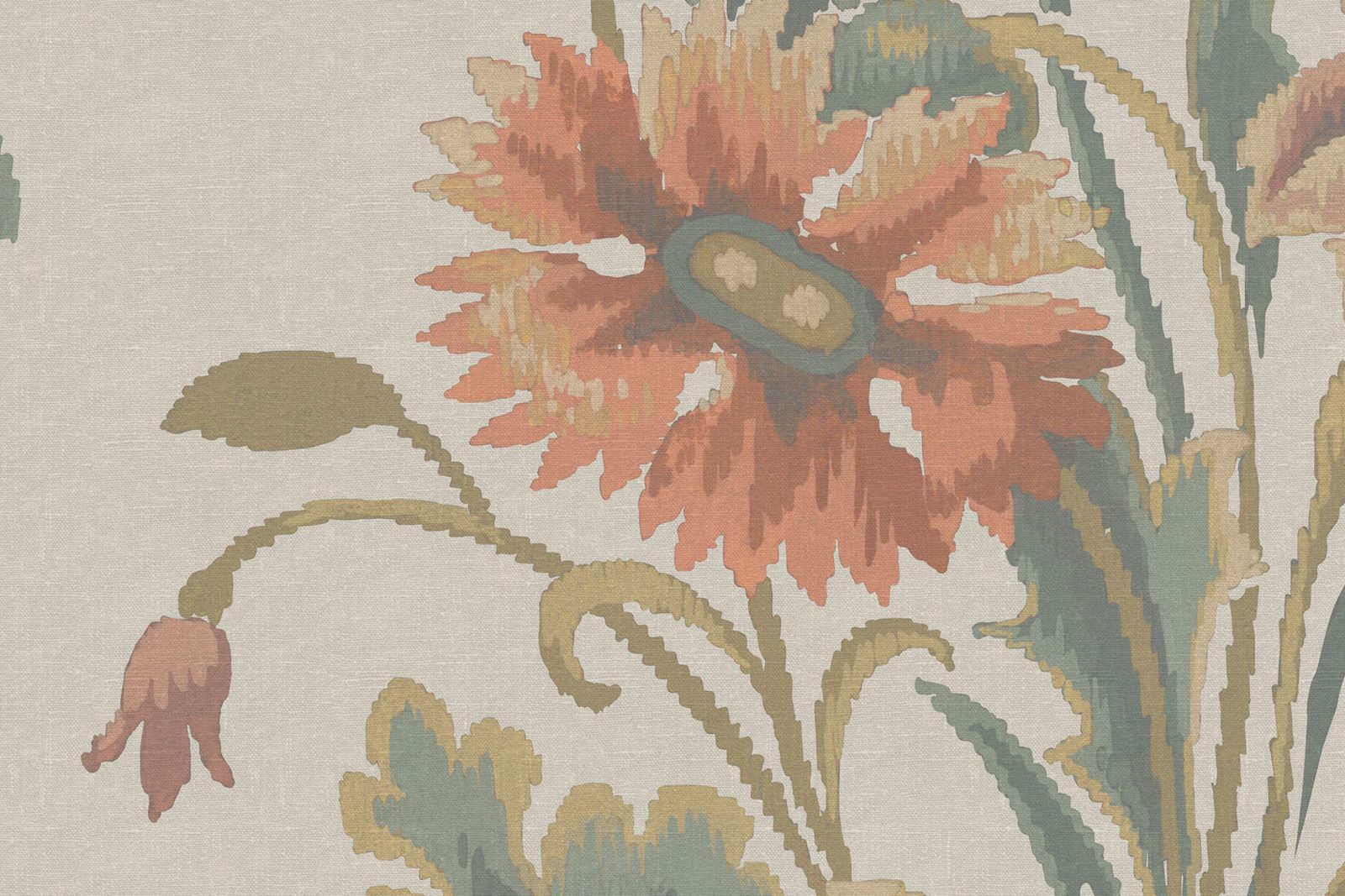 Meadow Bouquet, Beige, Rebel Walls 4