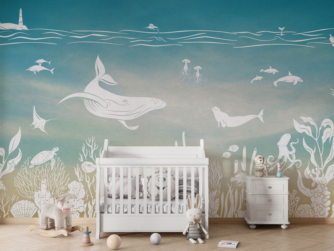 Monochrome Sea - Aqua Blue, Kikki Belle 2