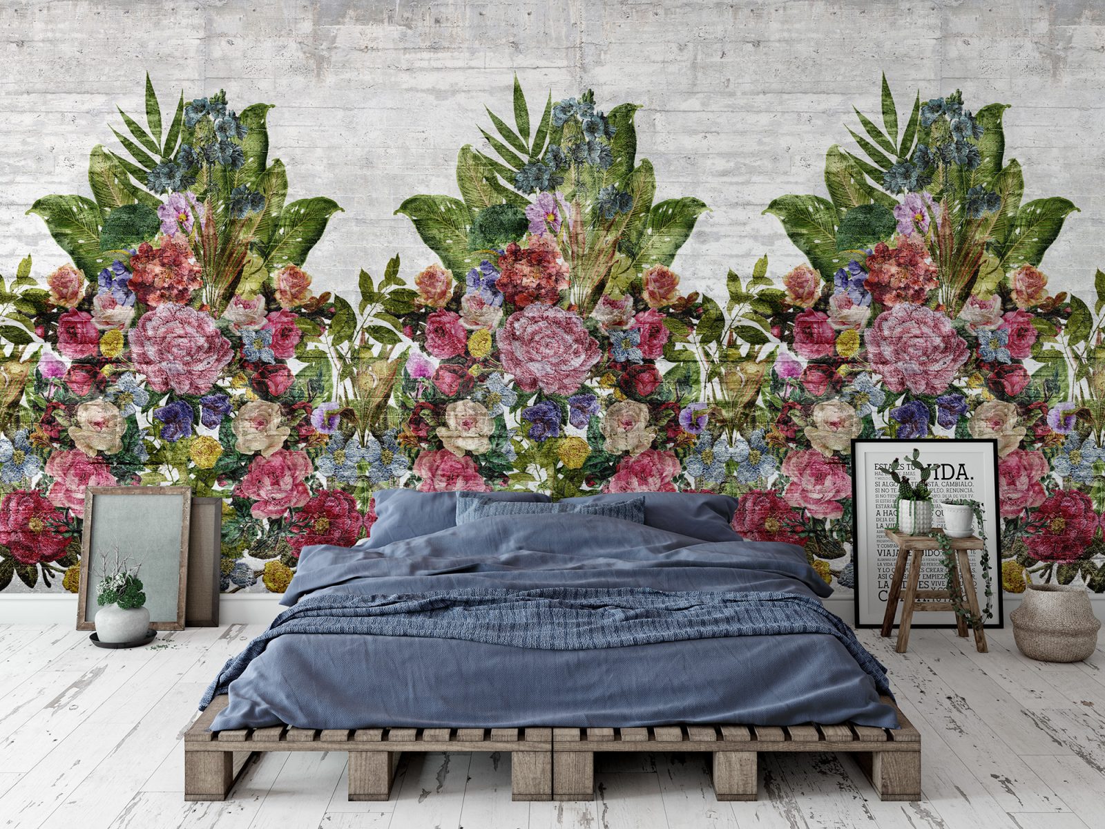 Flower Burst, Concrete, Rebel Walls 3