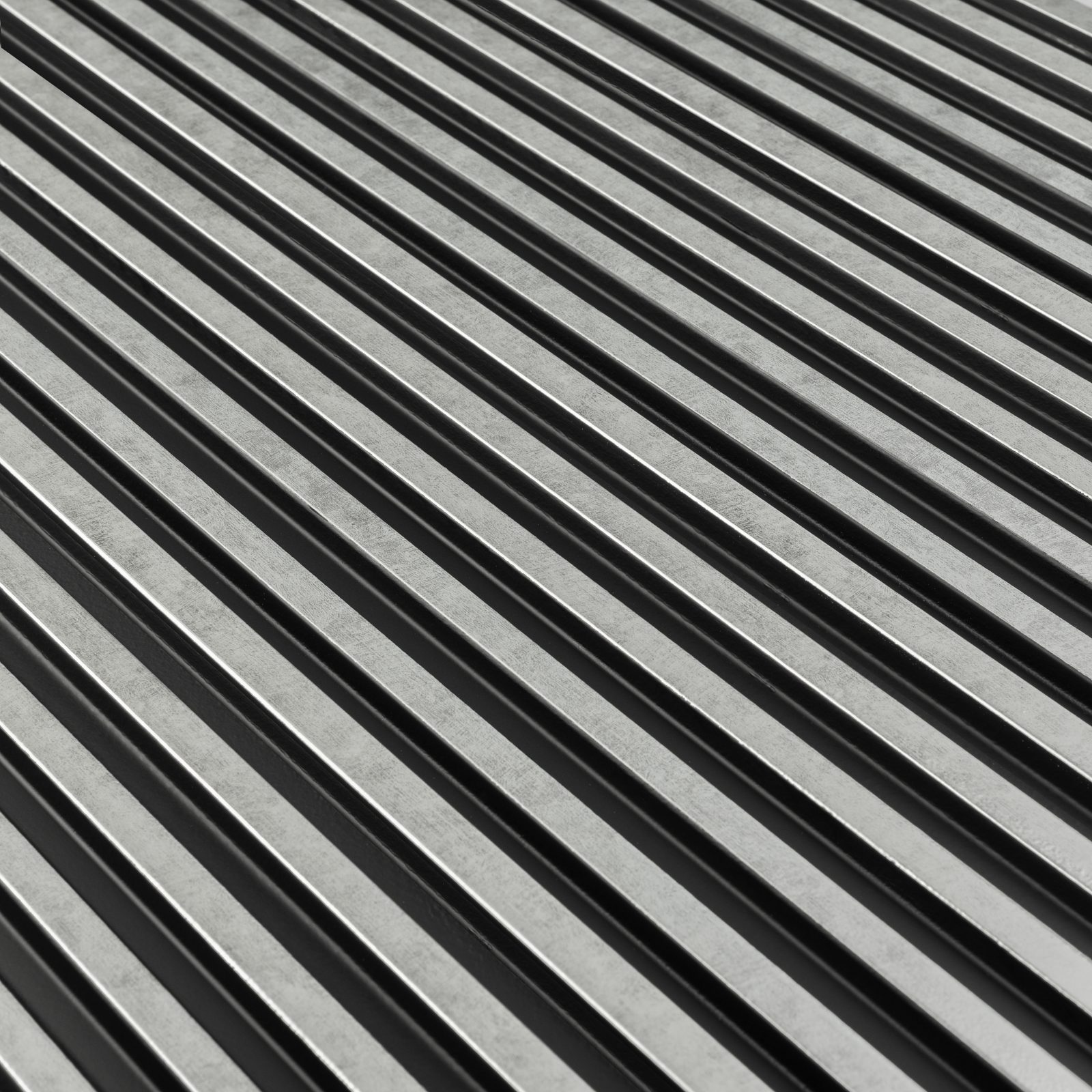 Riflaj decorativ 3D Asti, Silver, 270x12.2cm, Lamelio 3