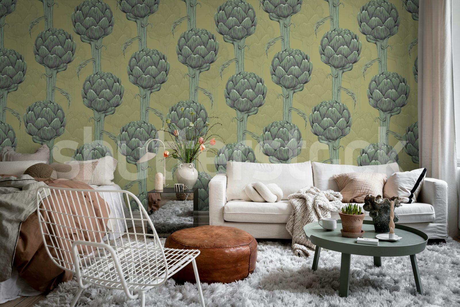 Cynara Grace, Soft Green, Rebel Walls 2