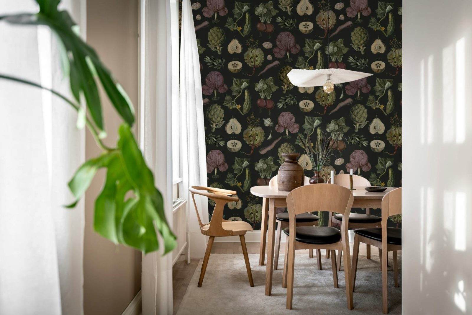 Vintage Greens, Black, Rebel Walls 2
