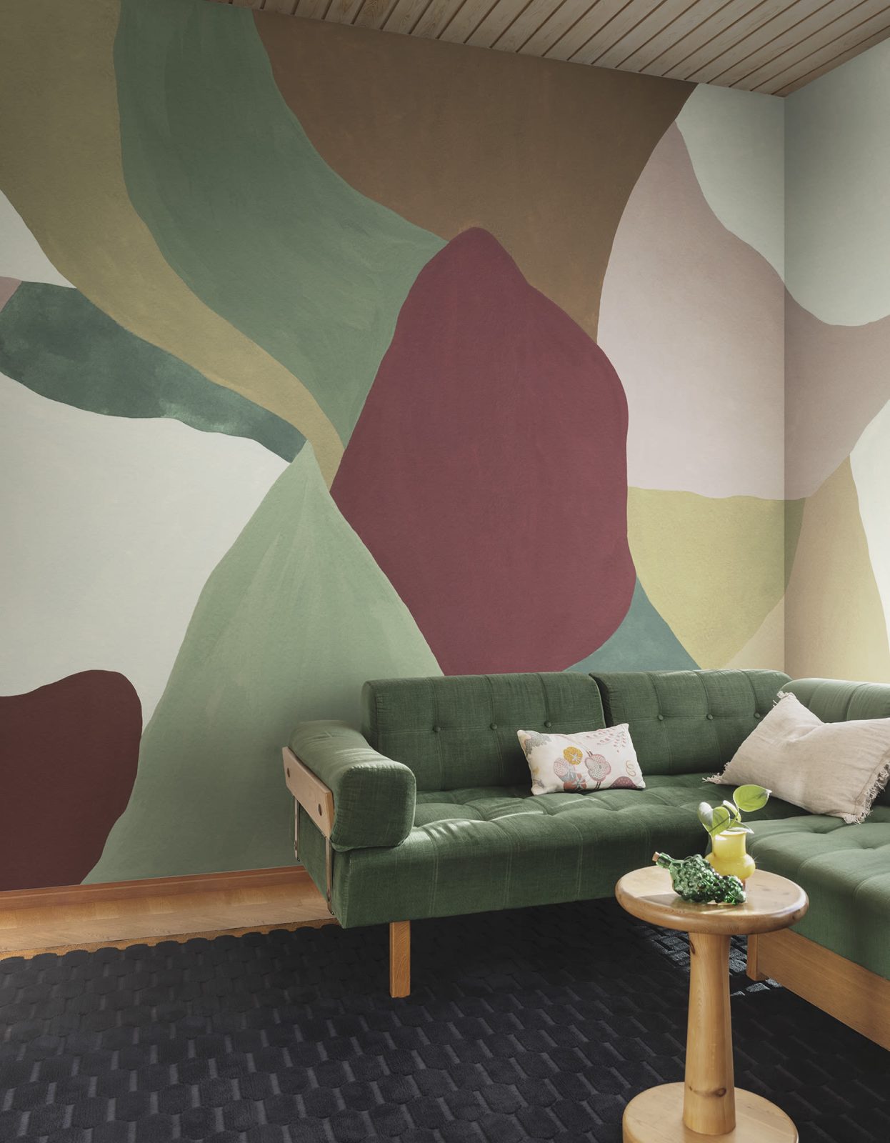 Abstract Fields, Green & Red, Rebel Walls 3