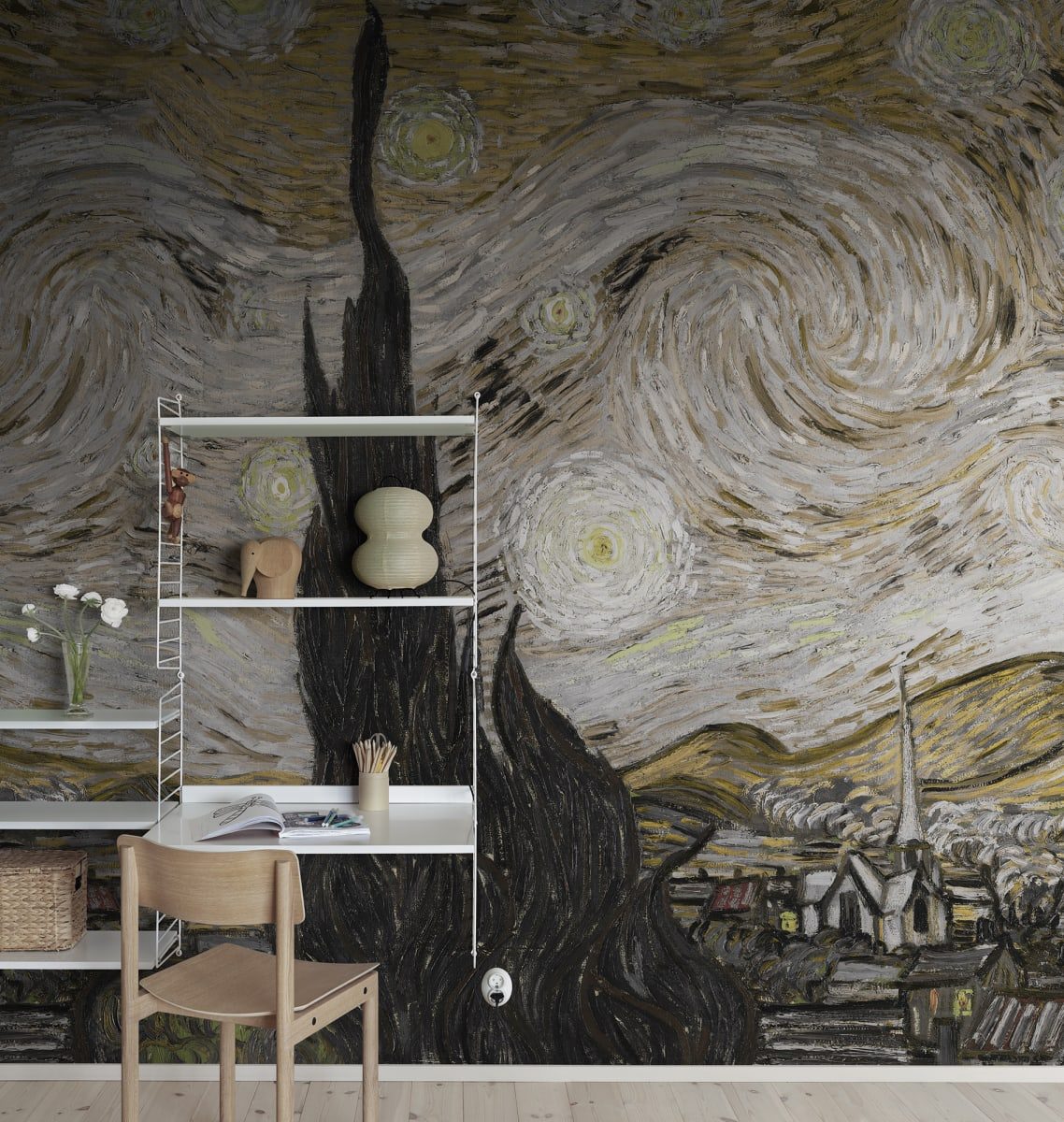 Starry Night, Brown, Rebel Walls 3