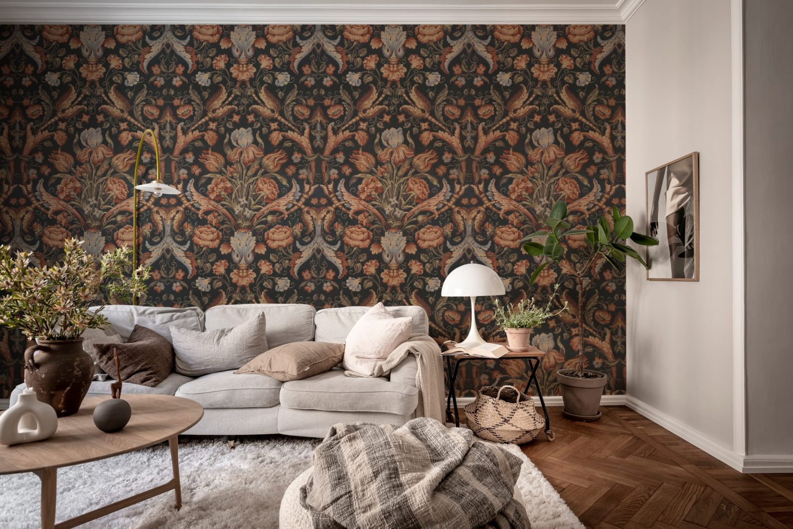 Vintage Tapestry, Red, Rebel Walls 3