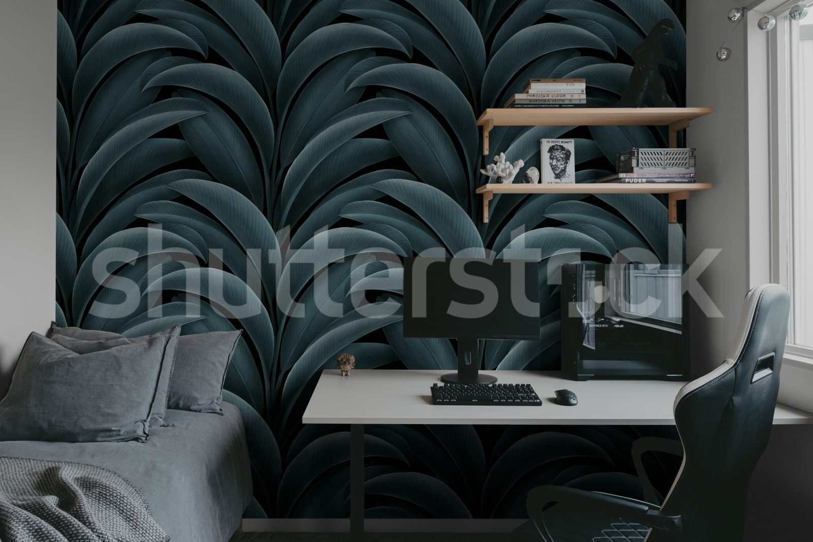 Grand Leaves, Blue, Rebel Walls 2