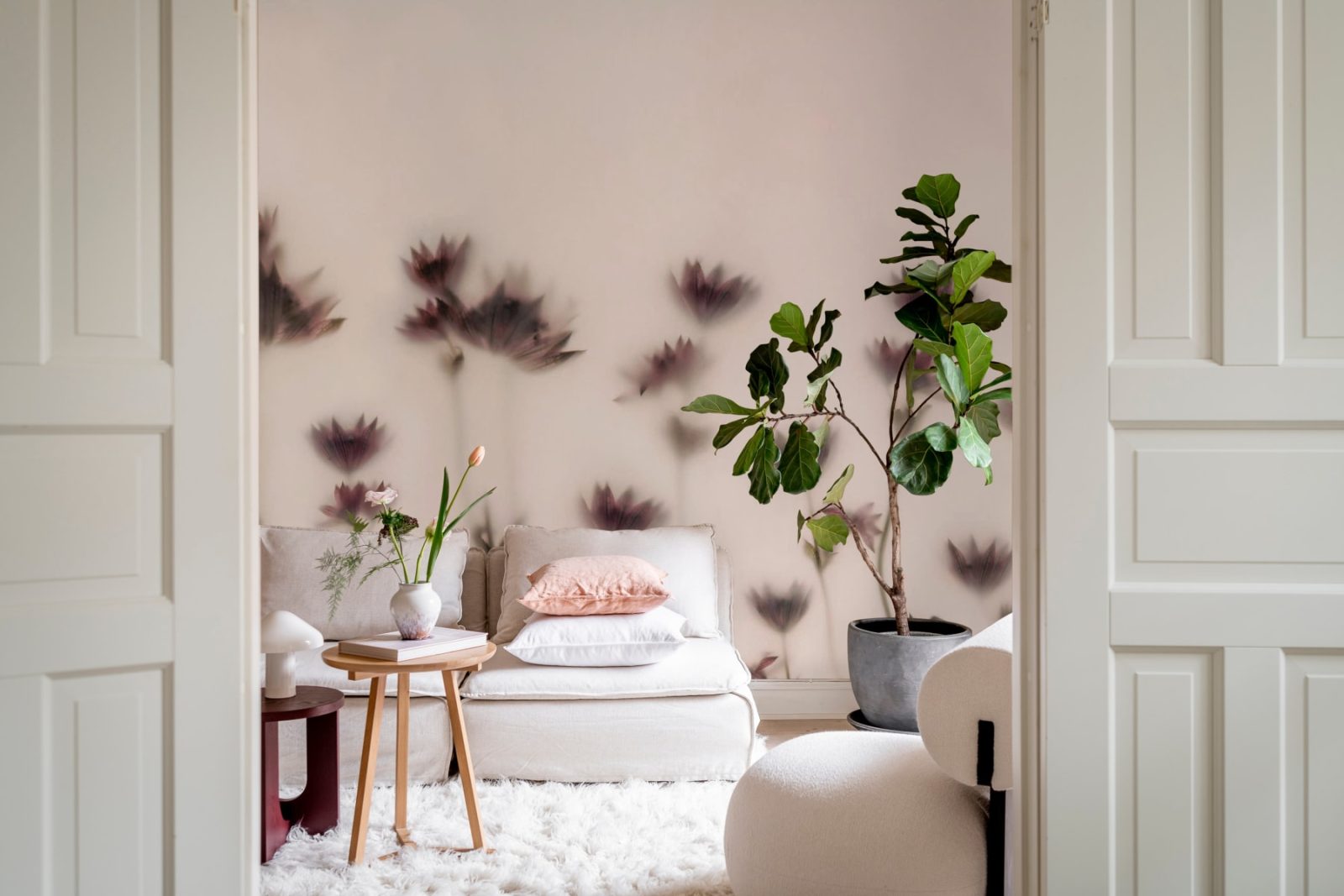 Astrantia, Pink, Rebel Walls 3