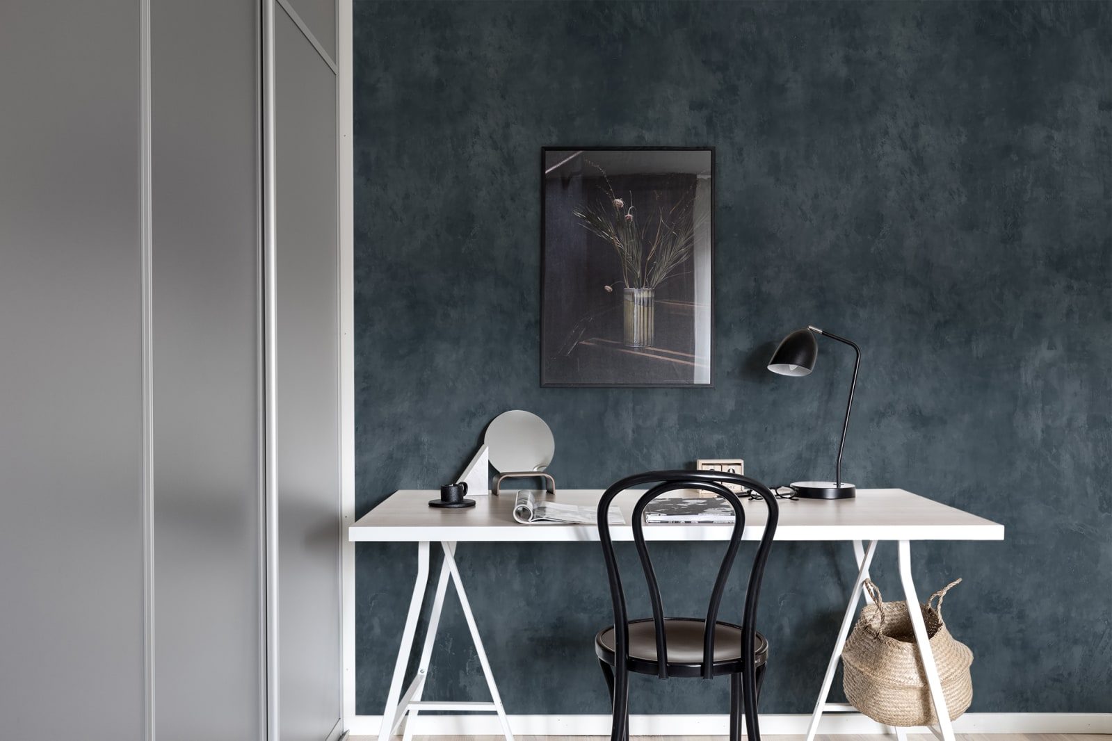 Fresco Wall, Blue, Rebel Walls 2