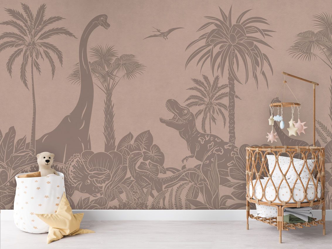Monochrome Dino - Pink Vintage, Kikki Belle 2