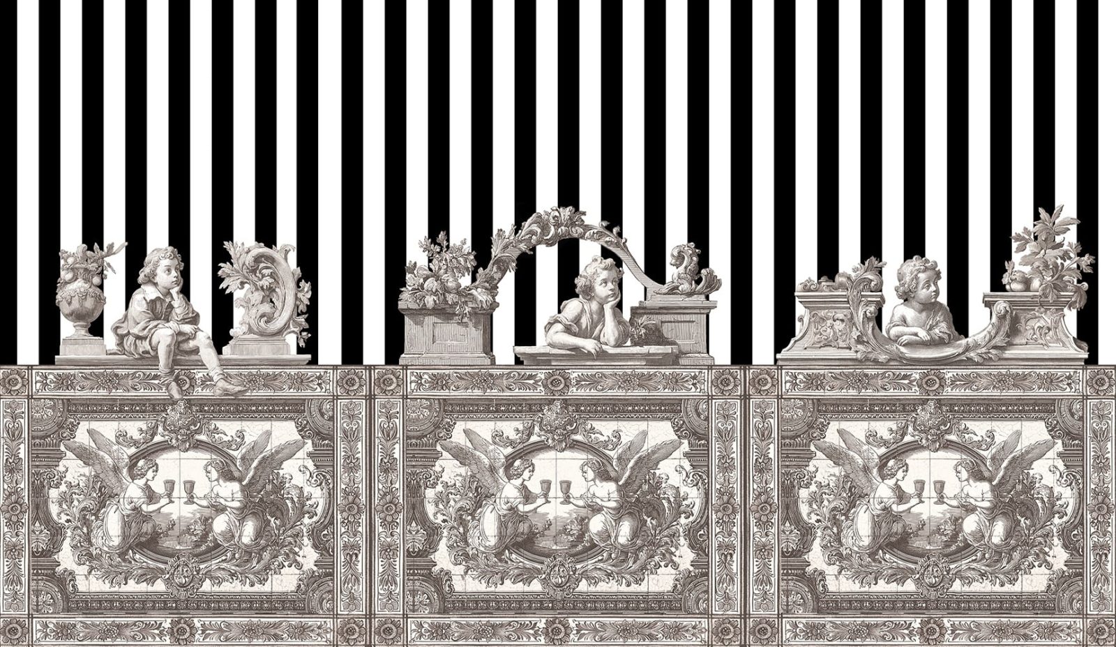 Opulent Friezes, Cream, VLAdiLA