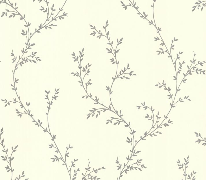 Milton, Silver Luxury Leaf, 1838 Wallcoverings, 5.3mp / rola