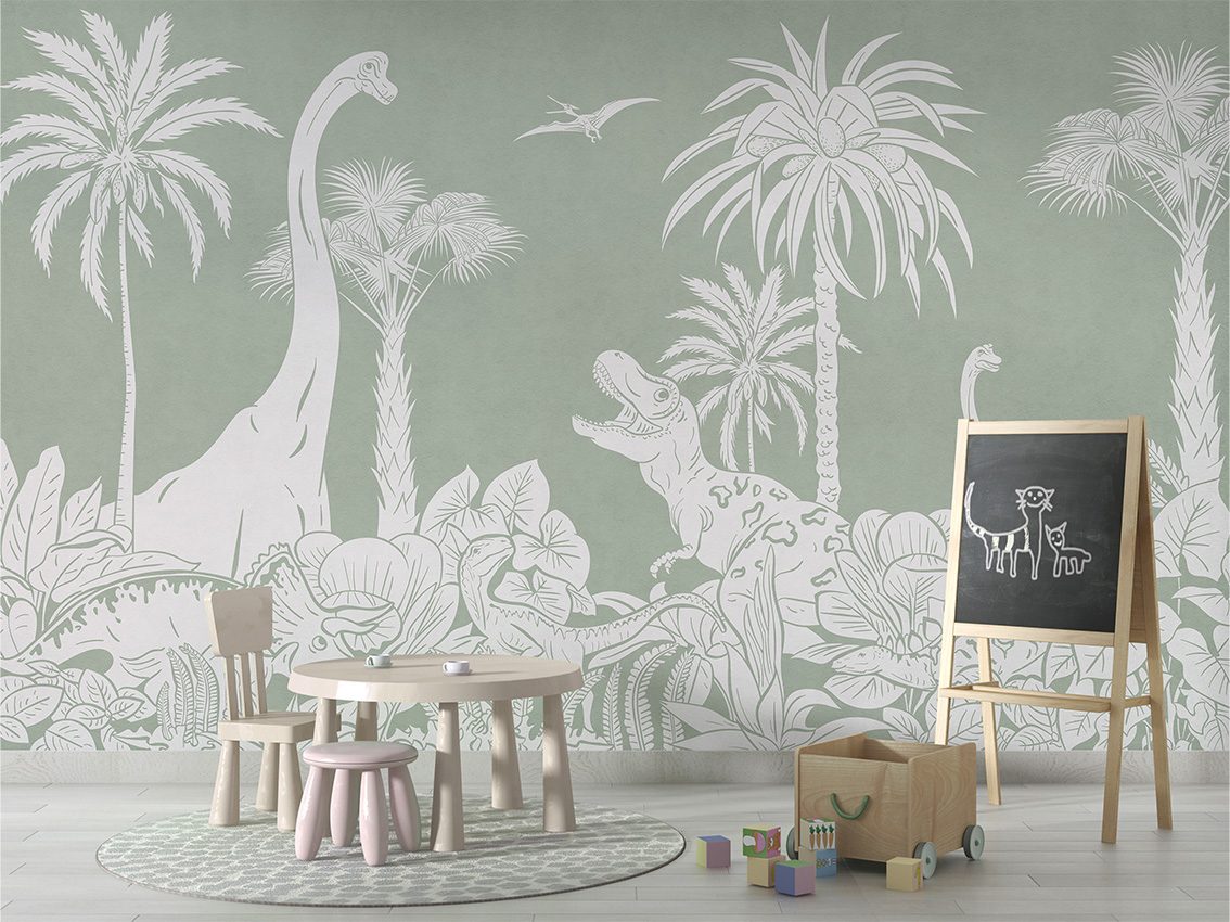 Monochrome Dino - Green, Kikki Belle 4