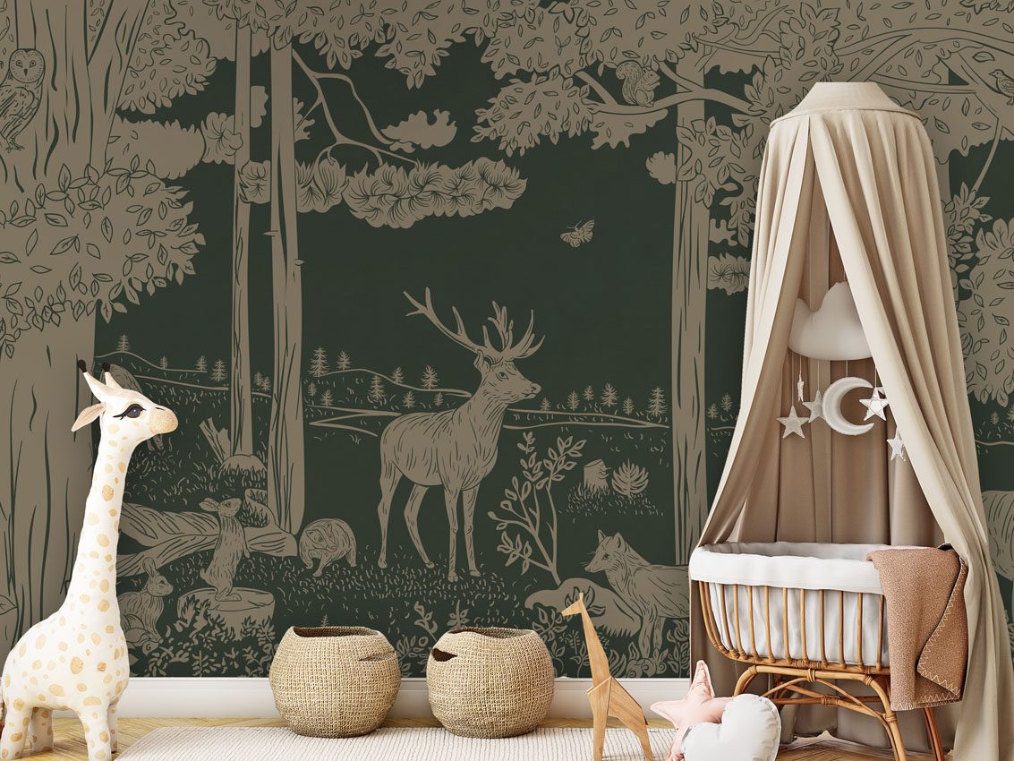 Monochrome Forest - Green Vintage, Kikki Belle 2