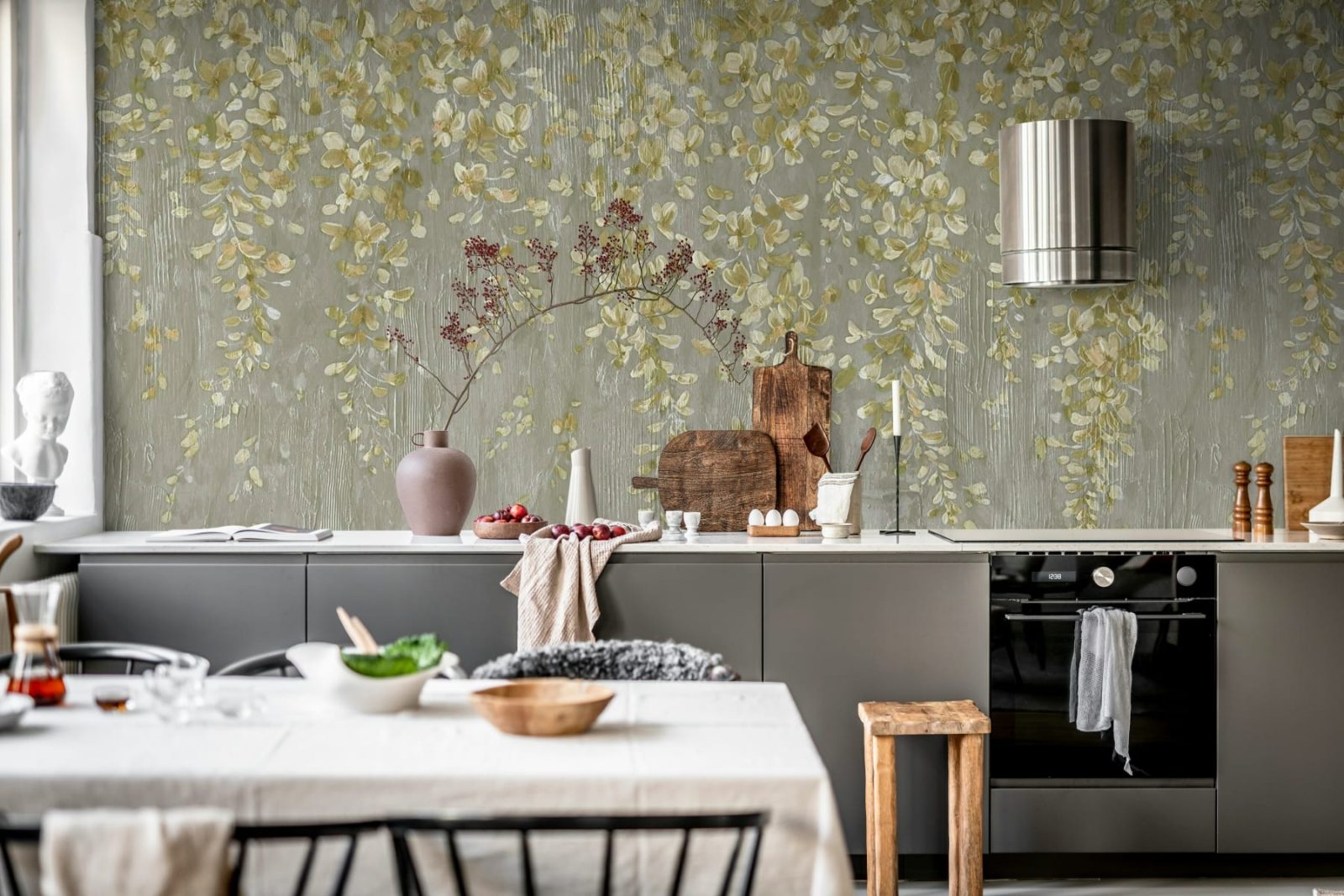 Draped Blossoms, Gold, Rebel Walls 3