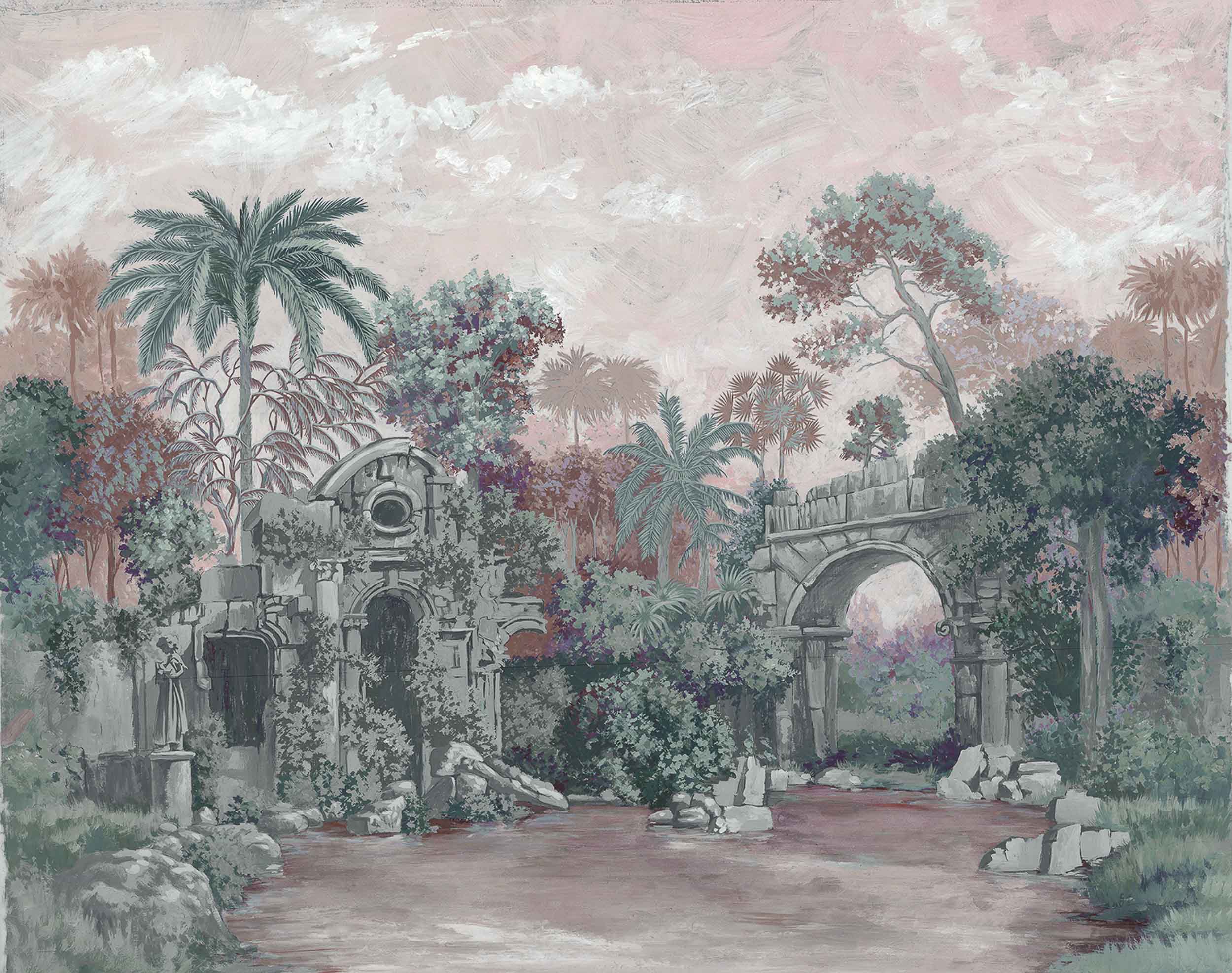 Colonial, Pink, Coordonne