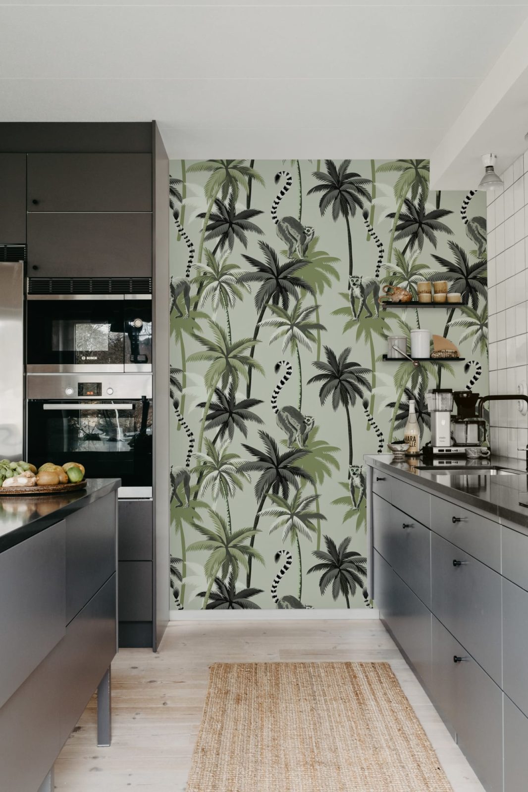 Lemur Palms, Green, Rebel Walls 3