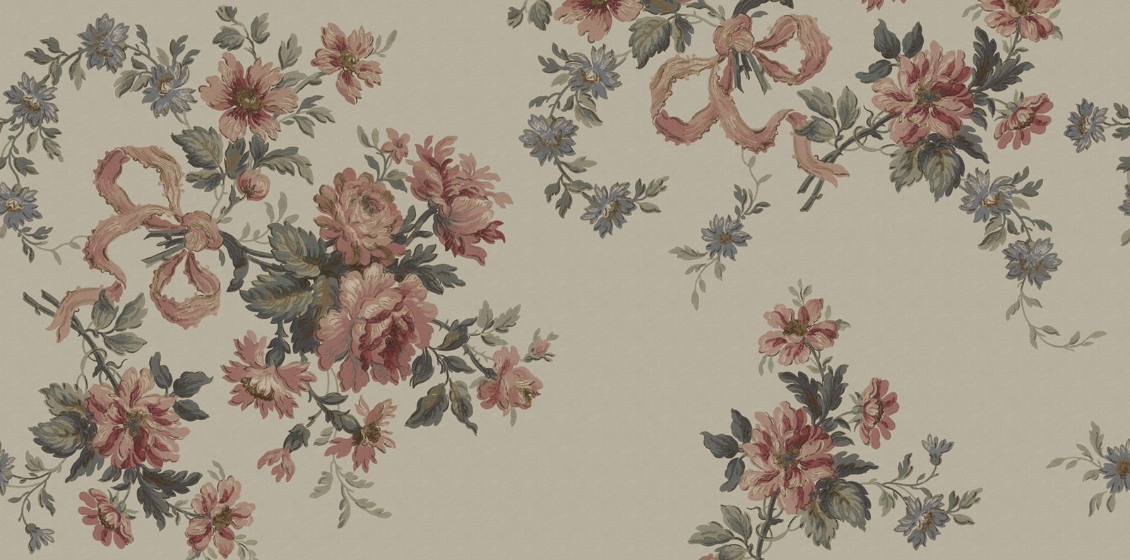 Vintage Bow, Pink, Rebel Walls
