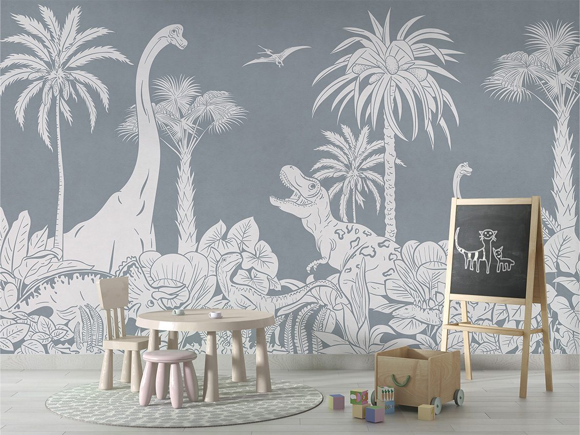 Monochrome Dino - Blue, Kikki Belle 4