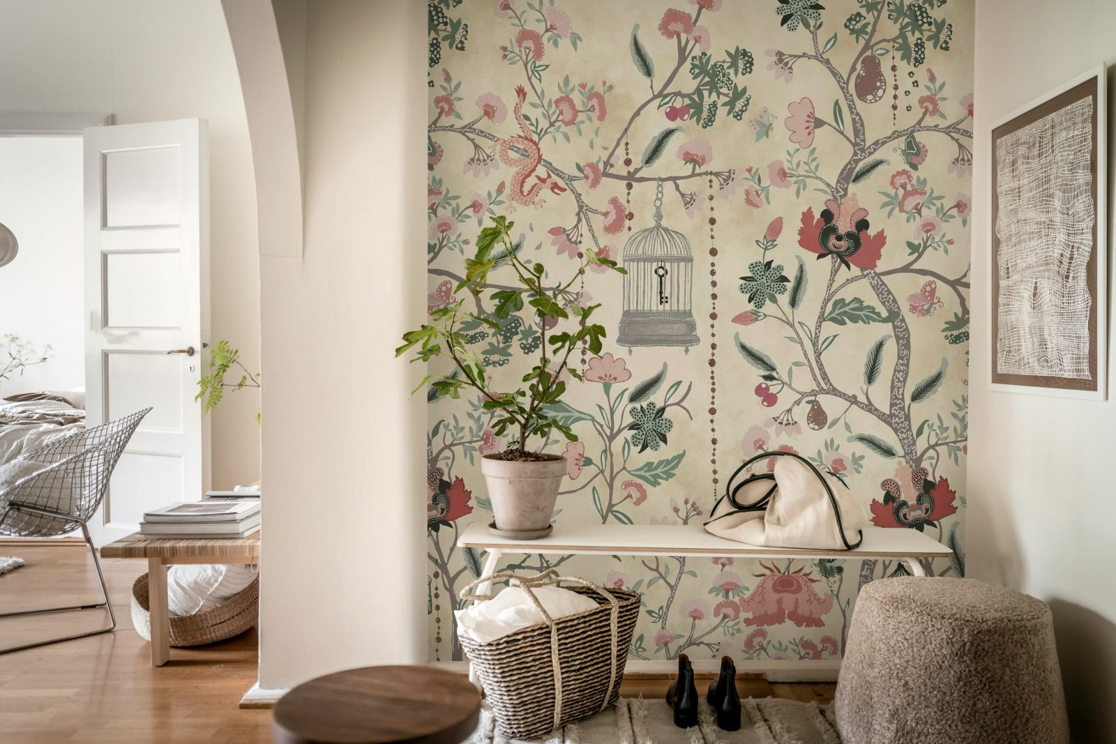 Mystic Garden, Beige, Rebel Walls 3