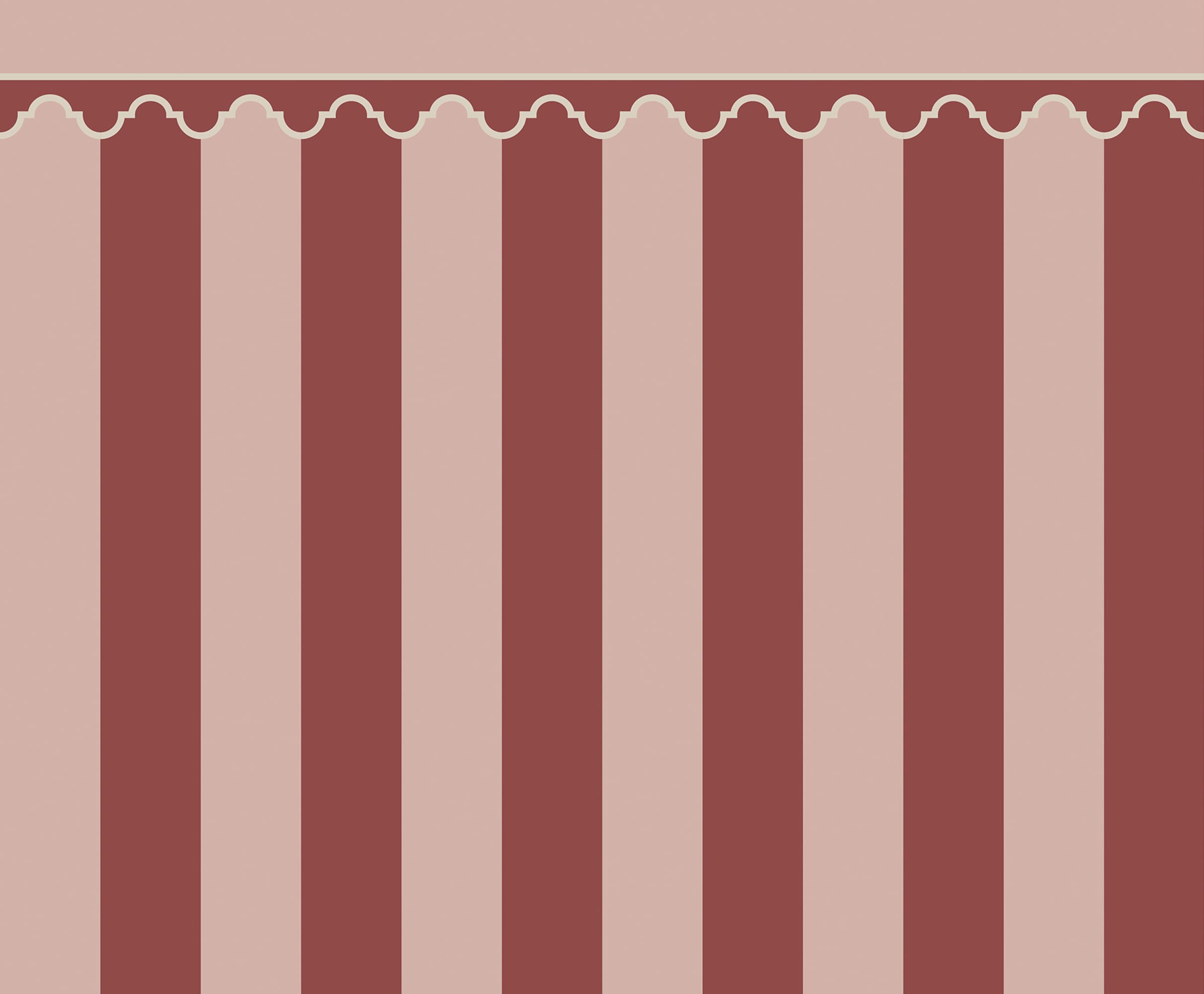 Stripe Chateau, Pink, Rebel Walls