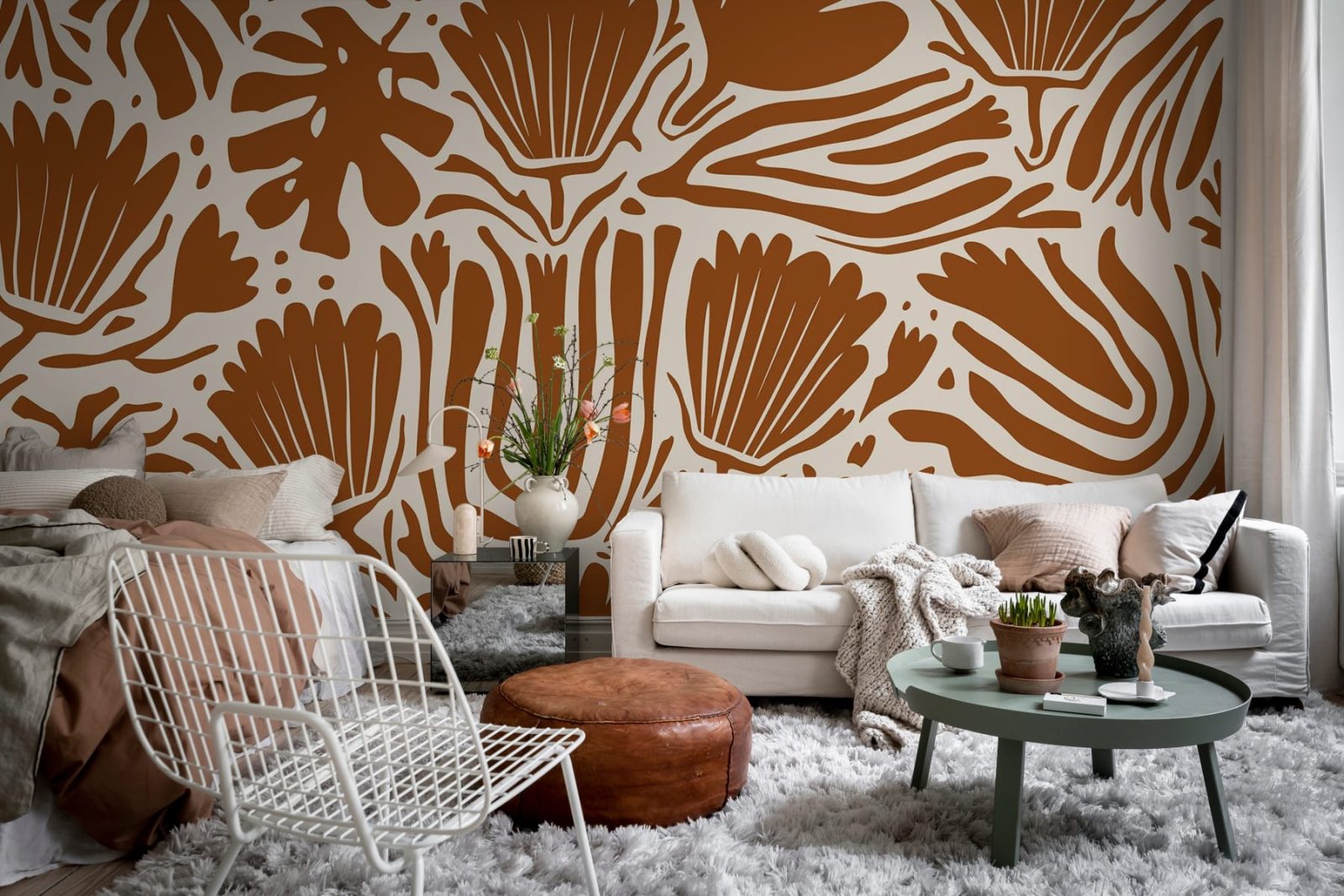 Abstract Blossoms, Terracotta, Rebel Walls 2