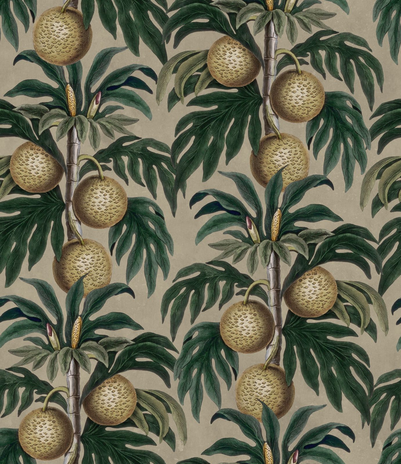 Lush Lemons, Beige, Rebel Walls