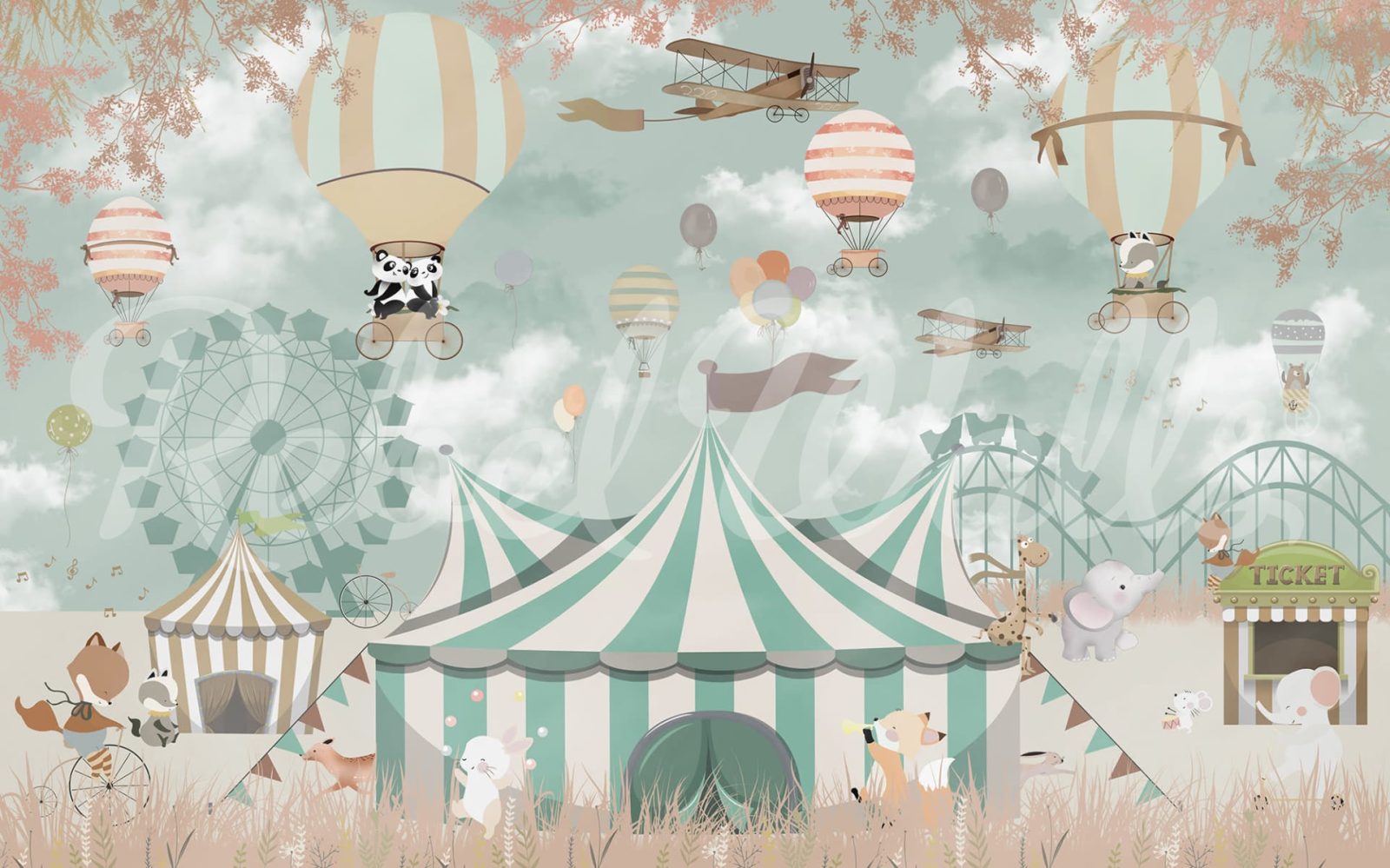 Circus Town, Pastel, Rebel Walls