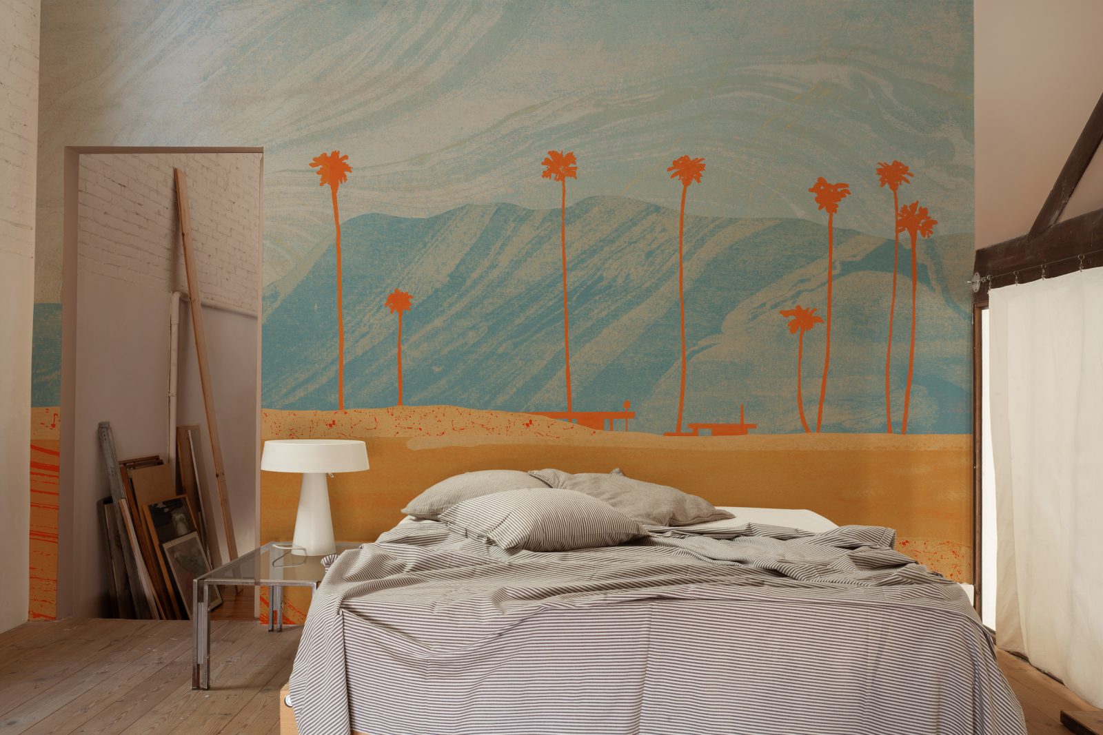 Palms View, Light Blue, TresTintas 2