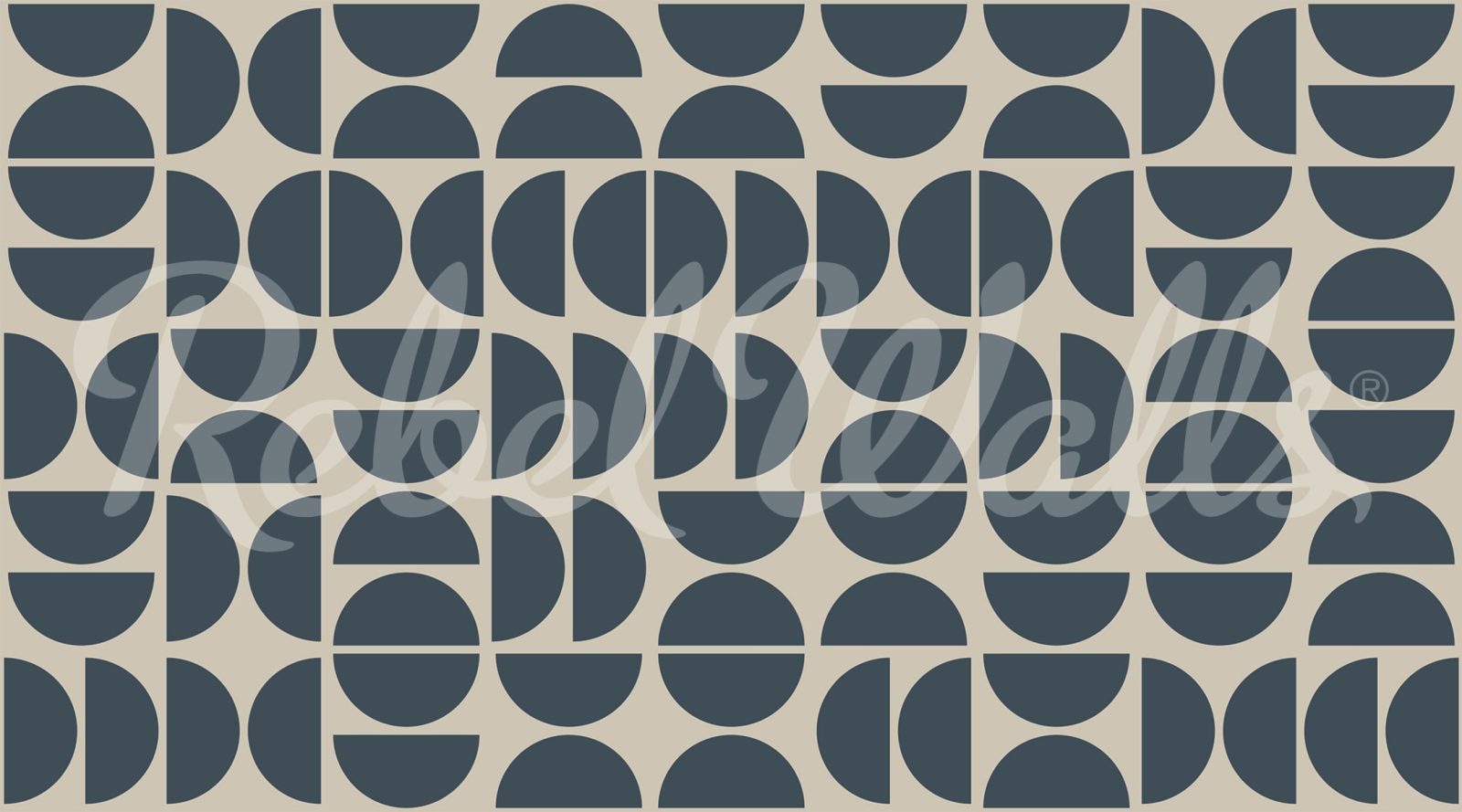 Geometry Shapes, Midnight Blue, Rebel Walls