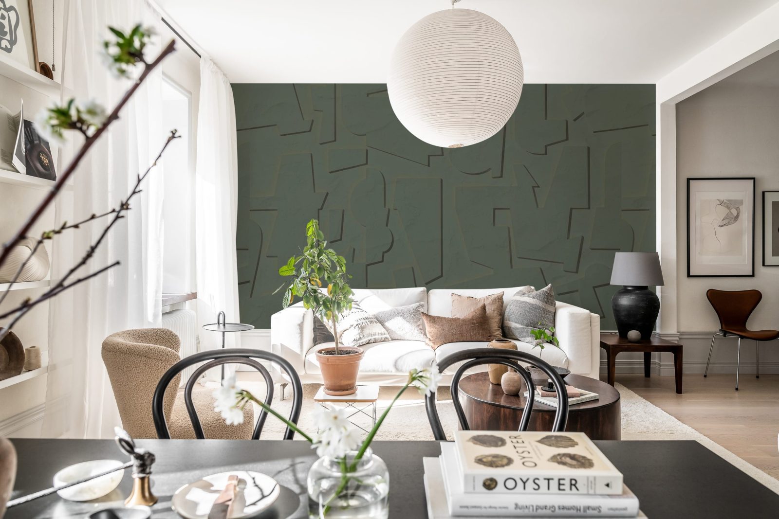 Abstract Wood, Green, Rebel Walls 4