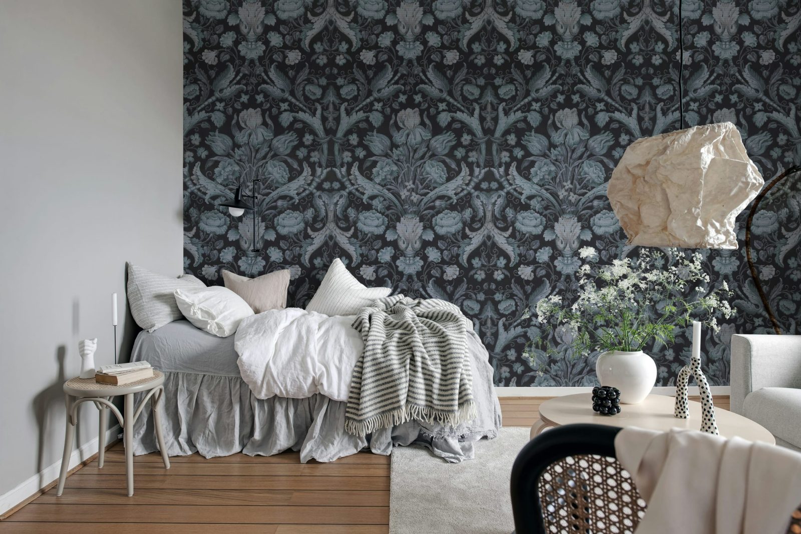 Vintage Tapestry, Blue, Rebel Walls 2