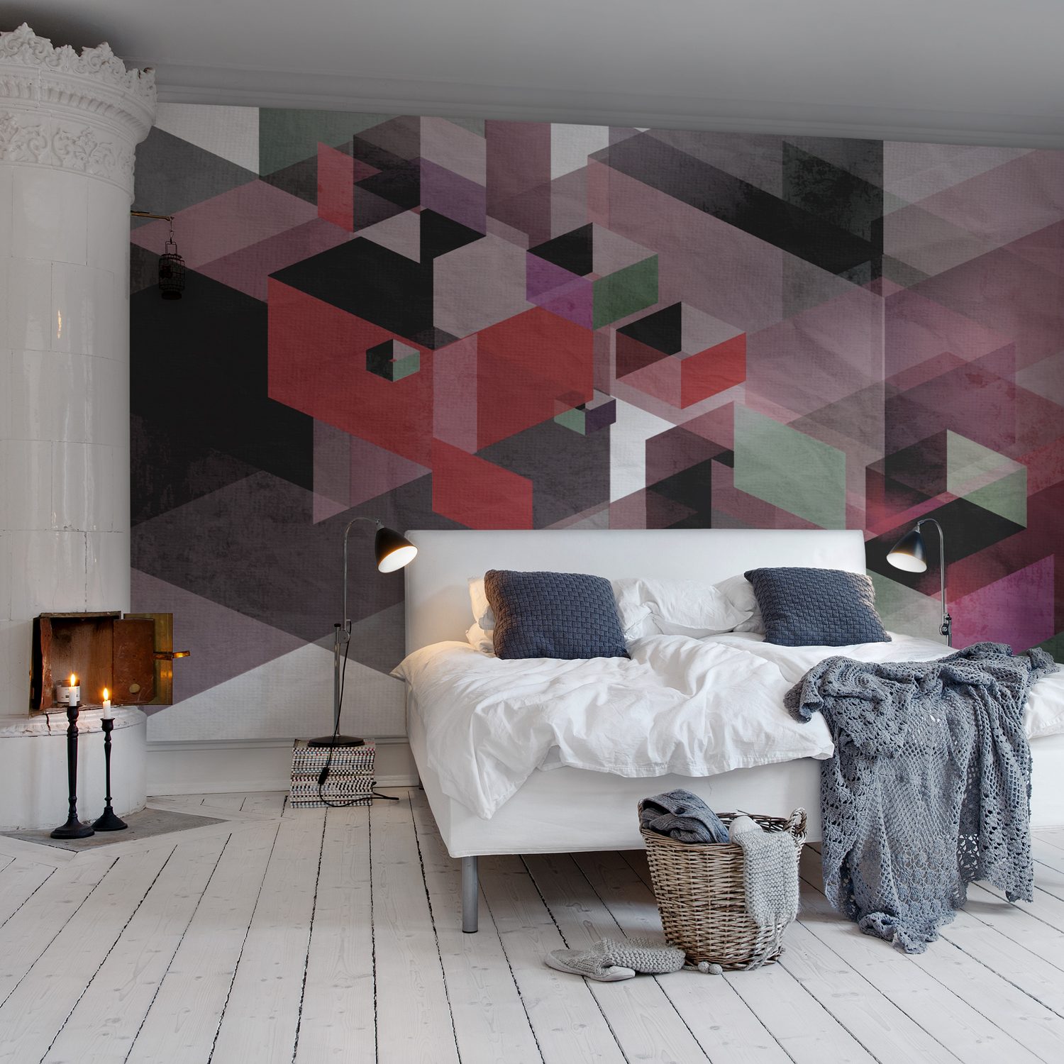Fractal, Red, Rebel Walls 2