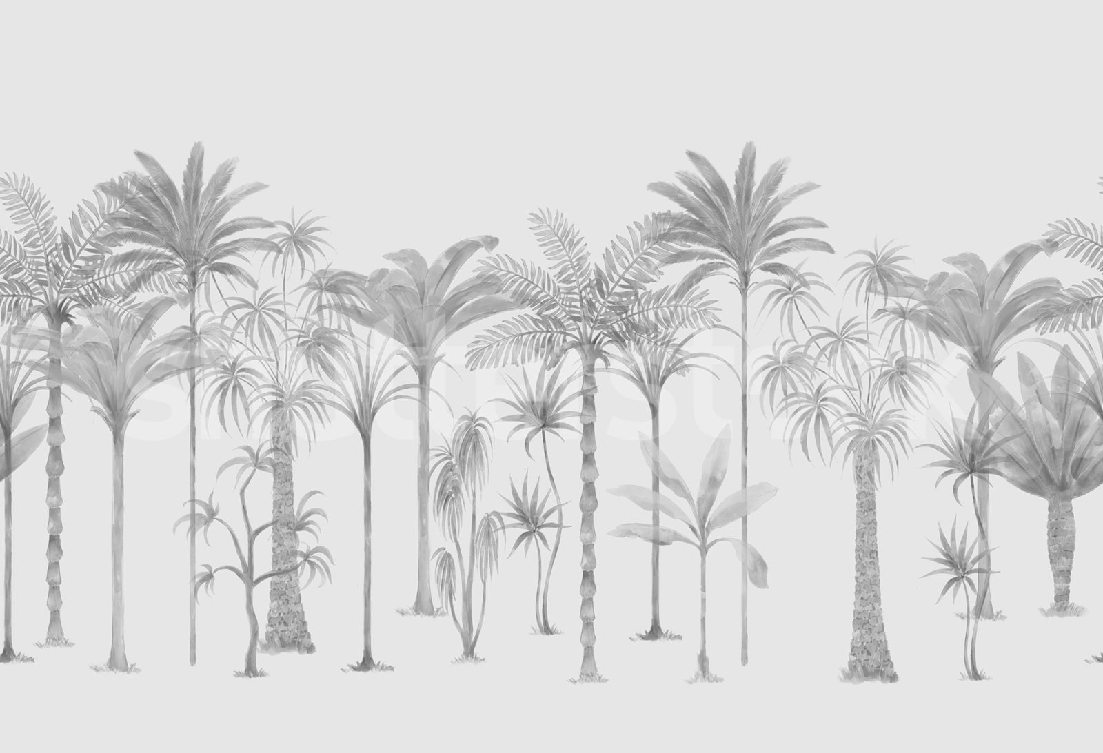 Playful Palms, Gray, Rebel Walls
