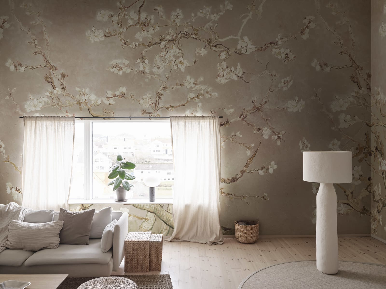 Almond Blossom, Beige, Rebel Walls 3