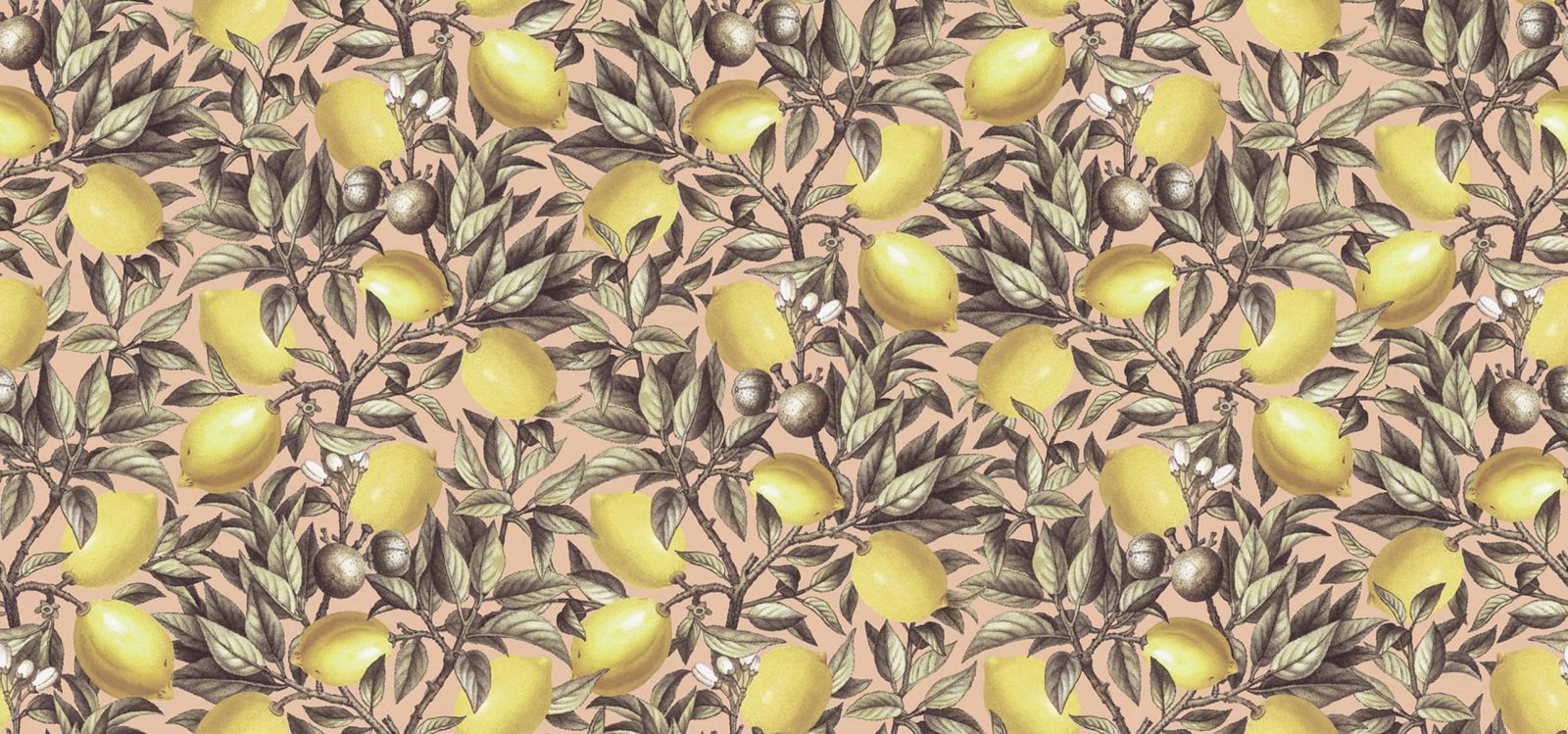 Lemon Tree, Pink, Rebel Walls