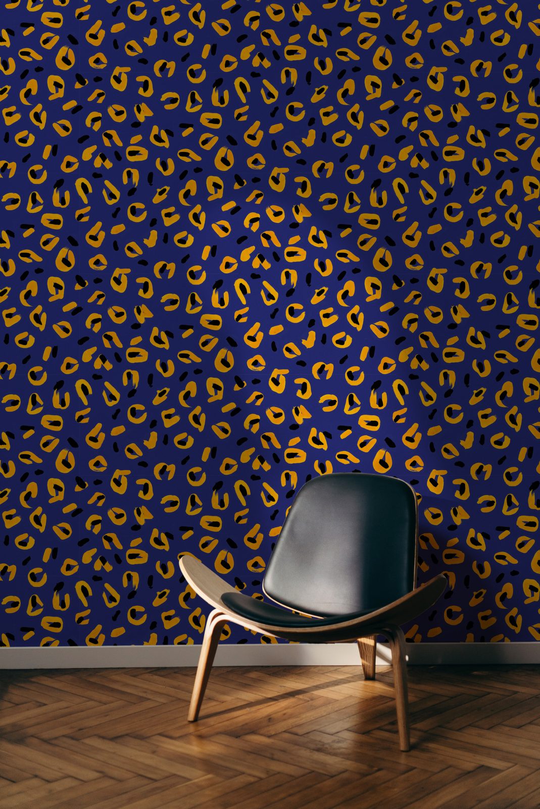 Funky Leopard, Blue, TresTintas 5mp / rola 2