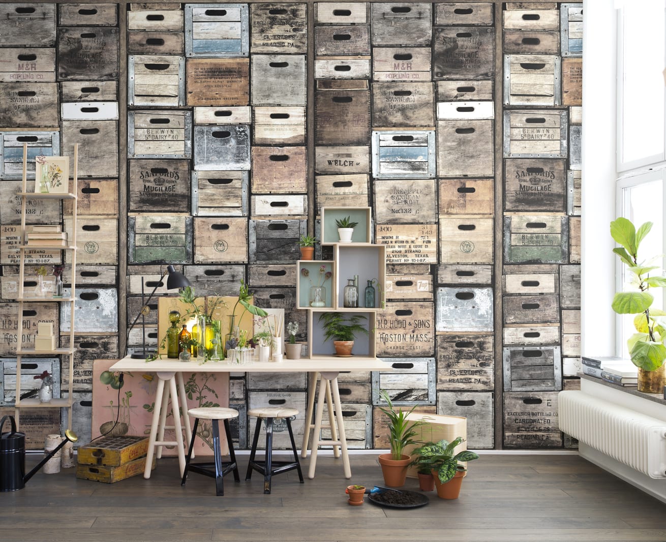 Industriel Urban Farm L.A., Vintage Rebel Walls 5