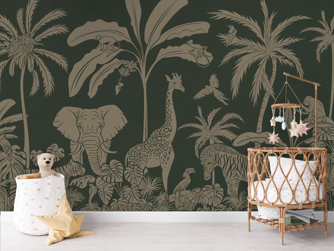 Monochrome Jungle - Green Vintage, Kikki Belle 2