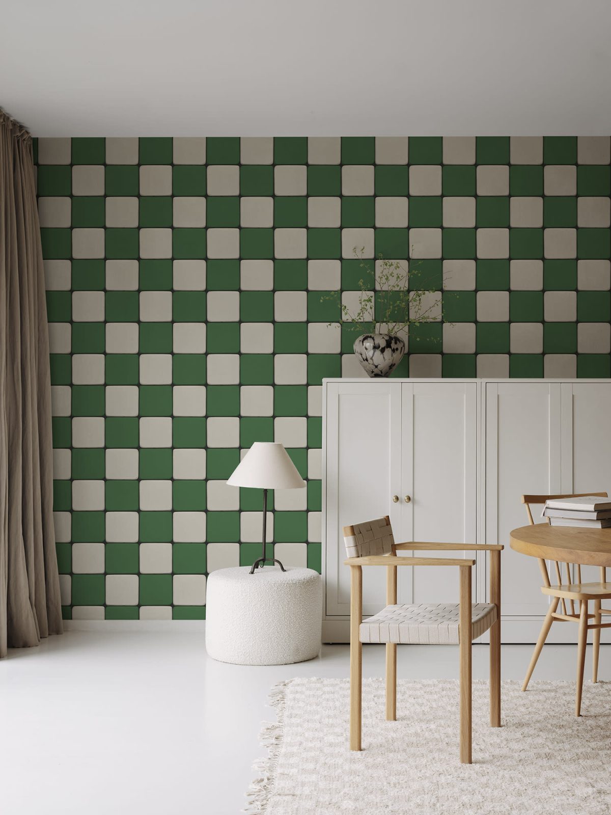 Porcelain Tiles, Green, Rebel Walls 2
