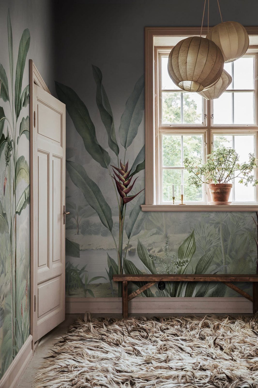 Tropical Palms, Vintage, Rebel Walls 3