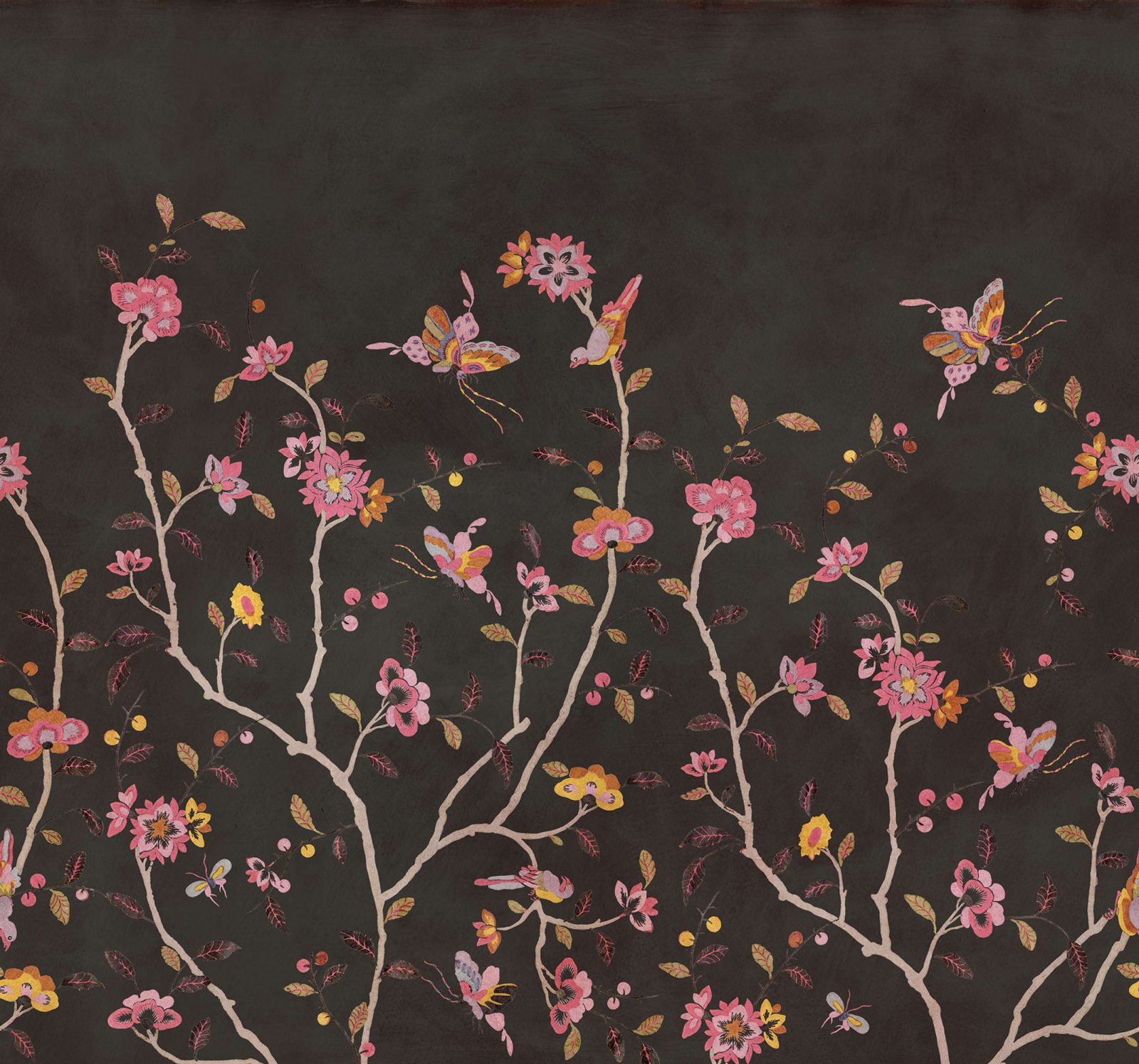 Whispering Petals, Black, Rebel Walls