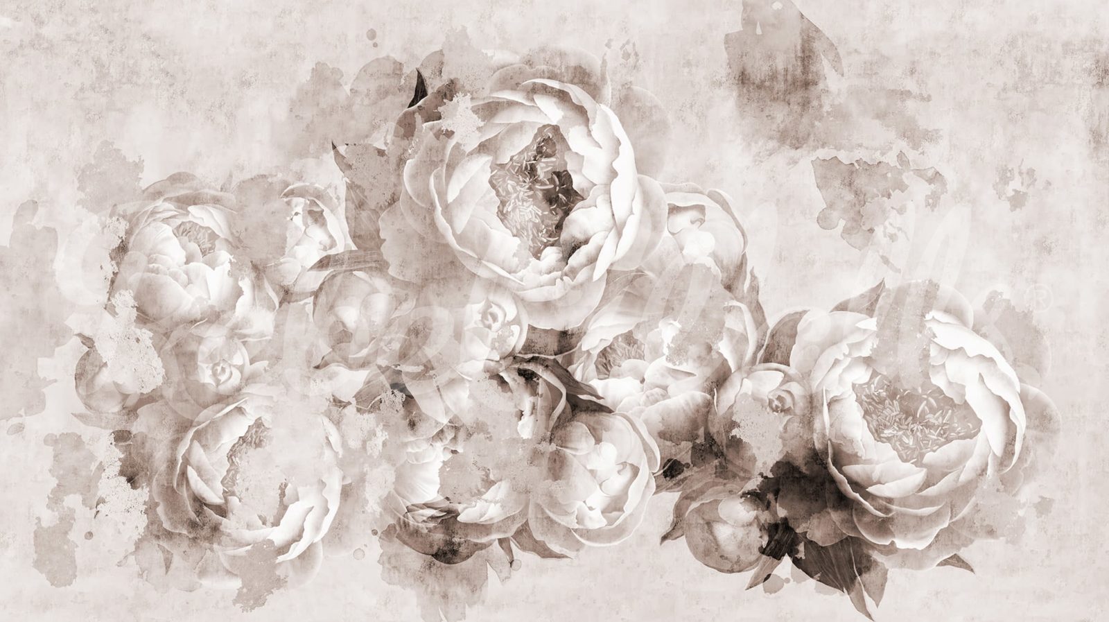 Peony Garden, Vintage, Rebel Walls